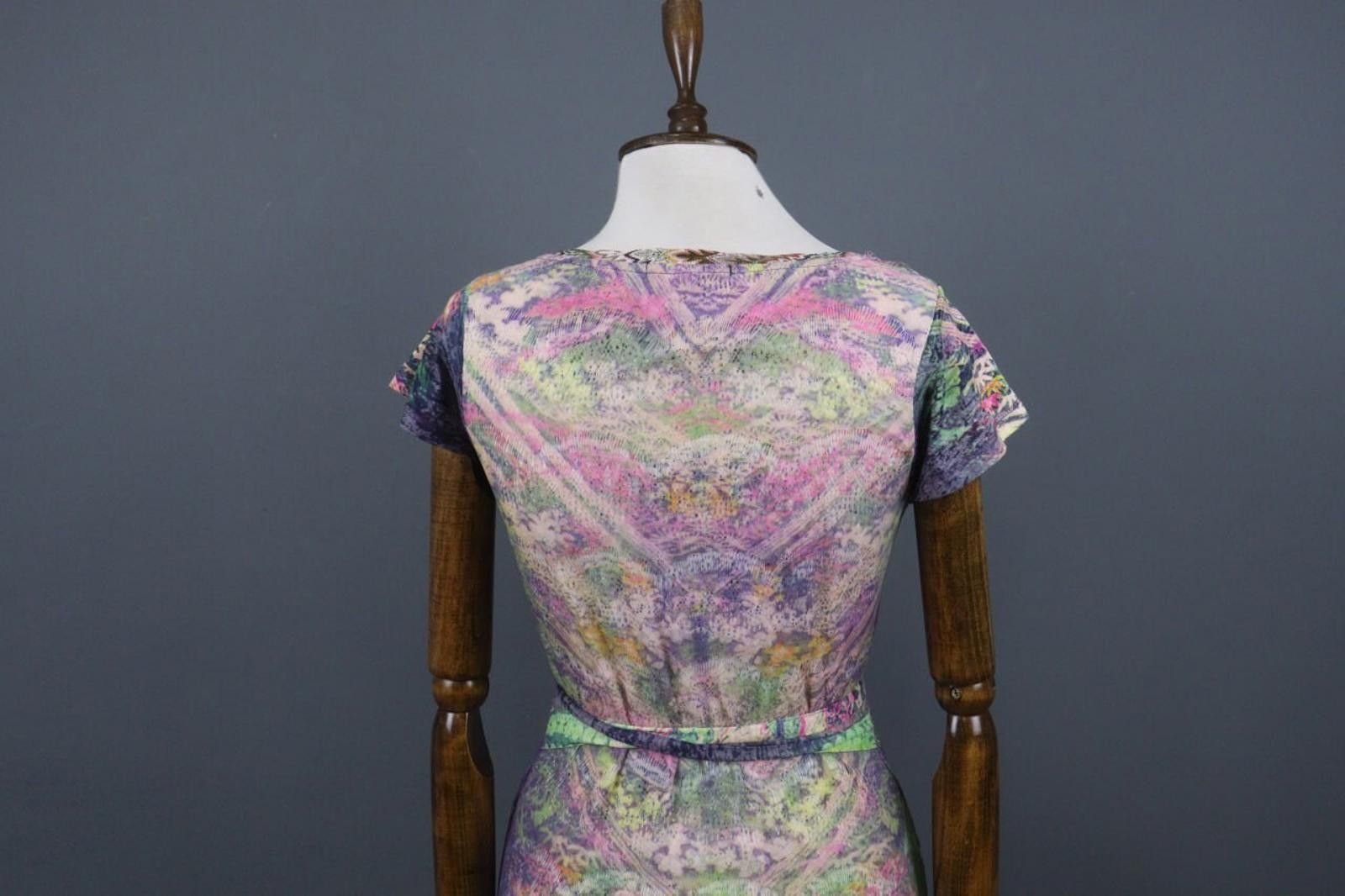 Custo Barcelona Custo Barcelona Multi Abstract Fit & Flare Dress Size 1 Size M / US 6-8 / IT 42-44 - 11 Thumbnail