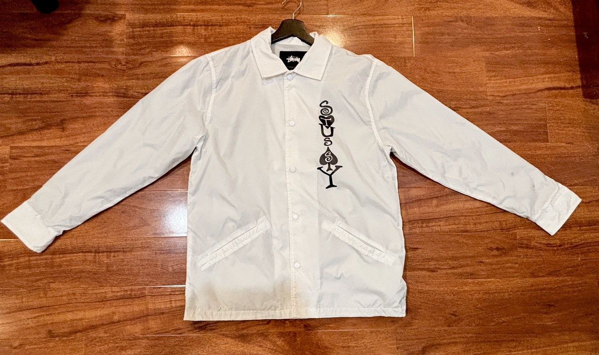 Stussy White Stussy windbreaker Size US M / EU 48-50 / 2 - 2 Thumbnail