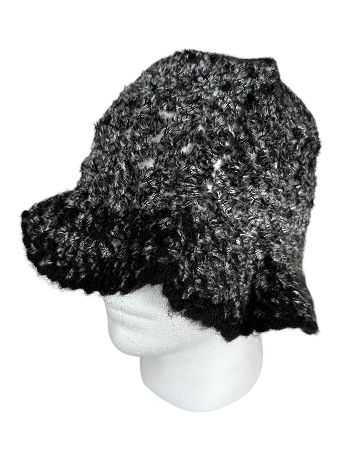 Japanese Brand Crochet Knitted CF Made in Italy Bucket Hats Size ONE SIZE - 1 Thumbnail