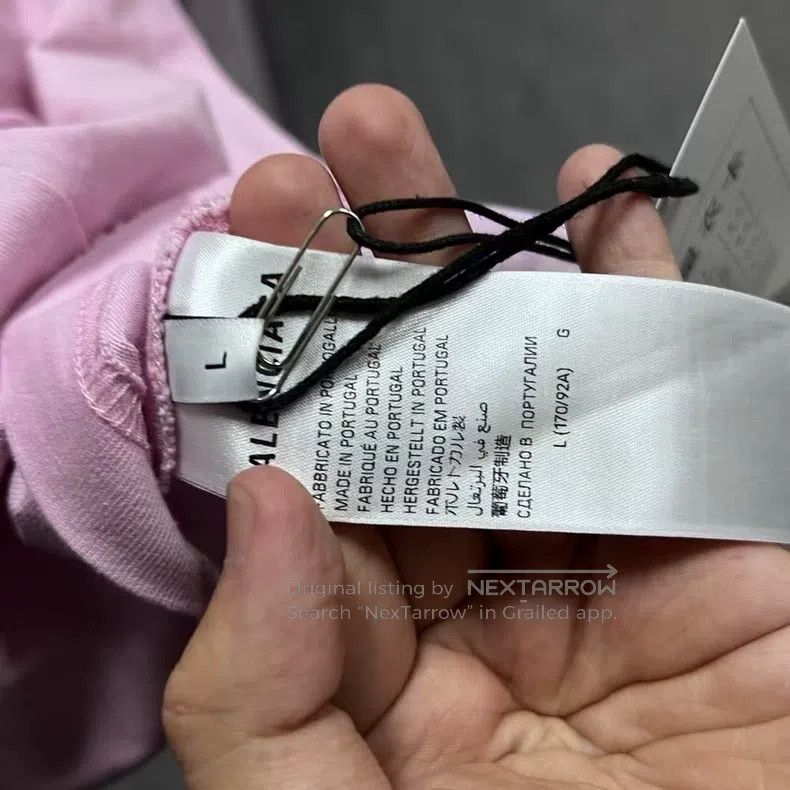 Balenciaga Balenciaga Light pink letter logo embroidery straight fit Size US L / EU 52-54 / 3 - 4 Thumbnail