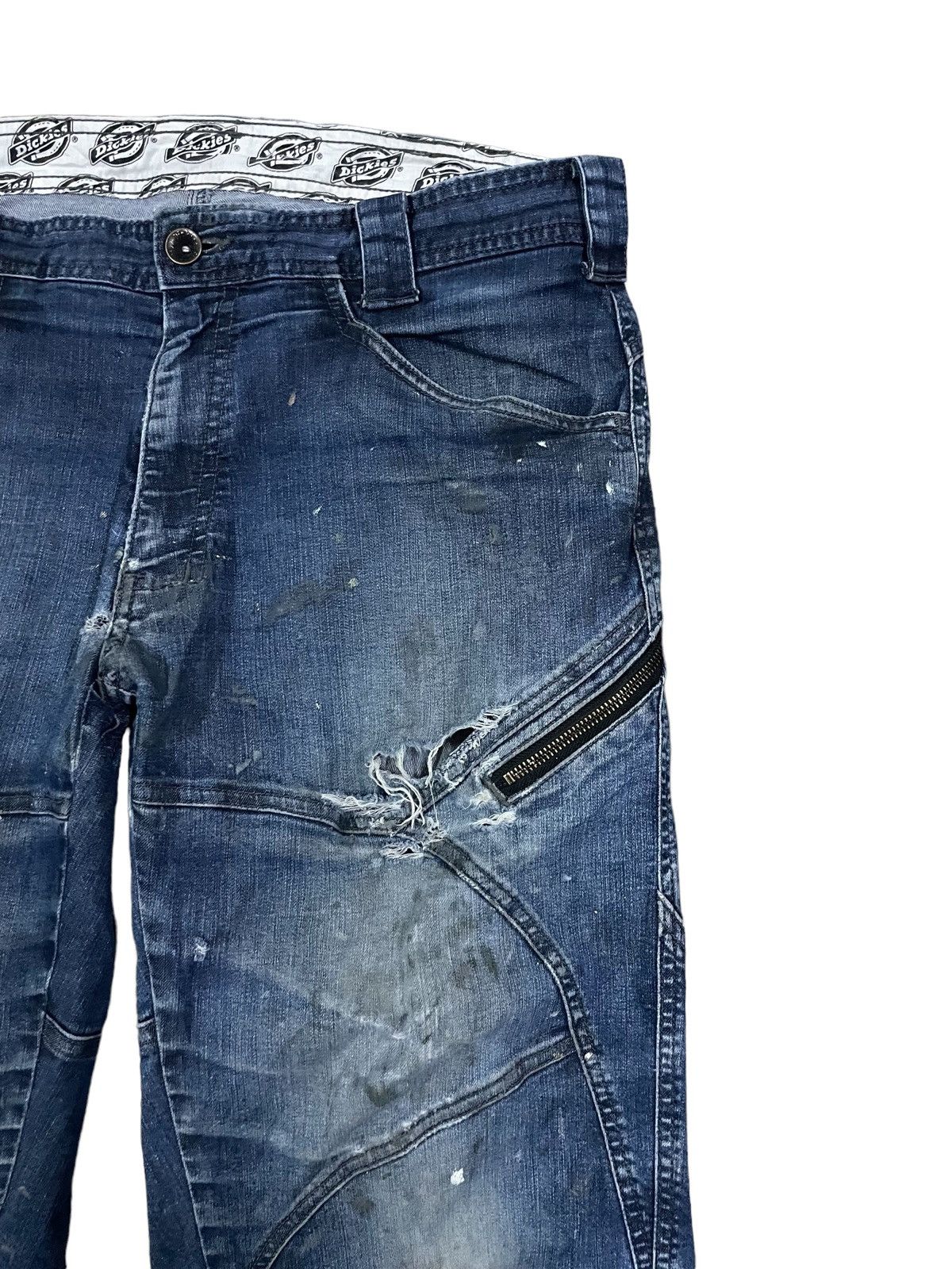 Dickies Dickies Paint Splatter Multipocket Distressed Baggy Jeans Size US 36 / EU 52 - 4 Thumbnail