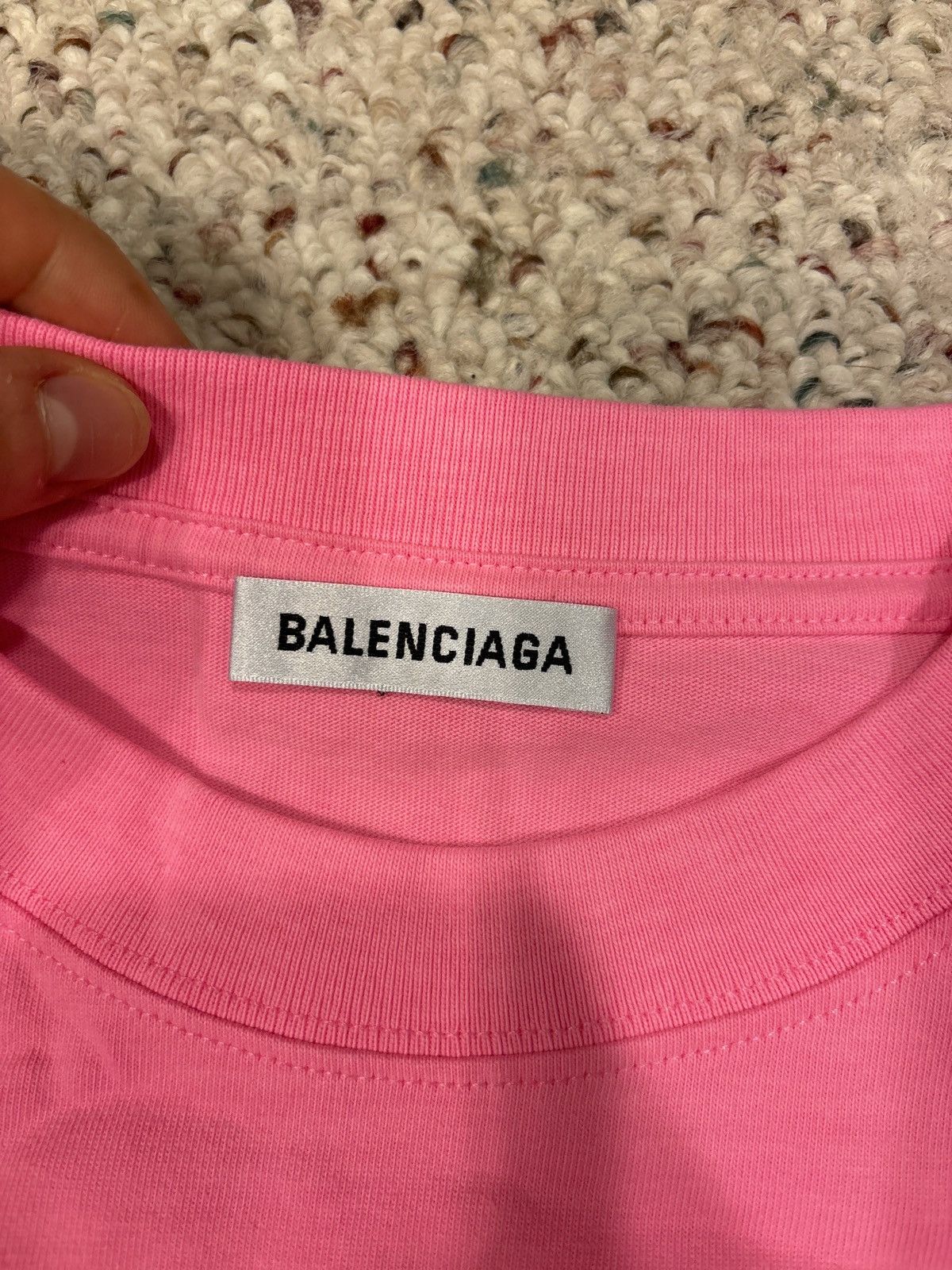 Balenciaga Balenciaga Pink Campaign Logo Tee Size US XXL / EU 58 / 5 - 5 Thumbnail