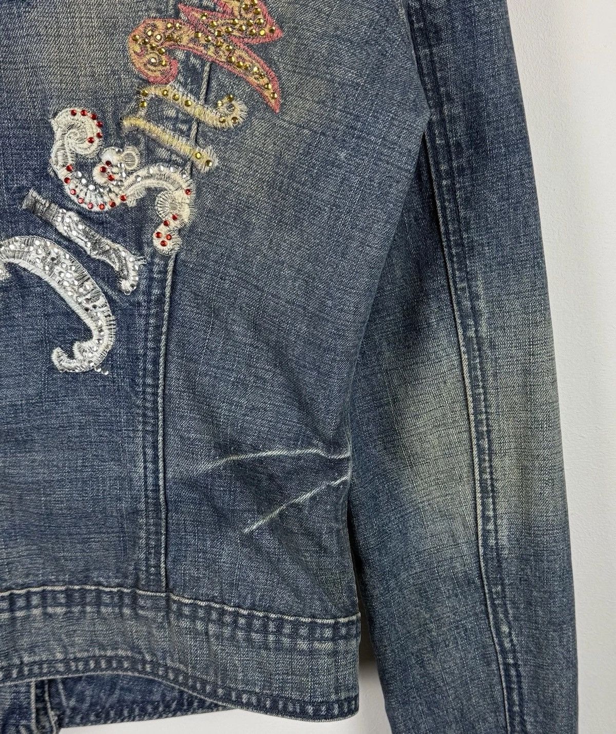 Versace Versace Jeans Couture Denim Jacket Blue Jeans Top Flowers Size S / US 4 / IT 40 - 18 Thumbnail
