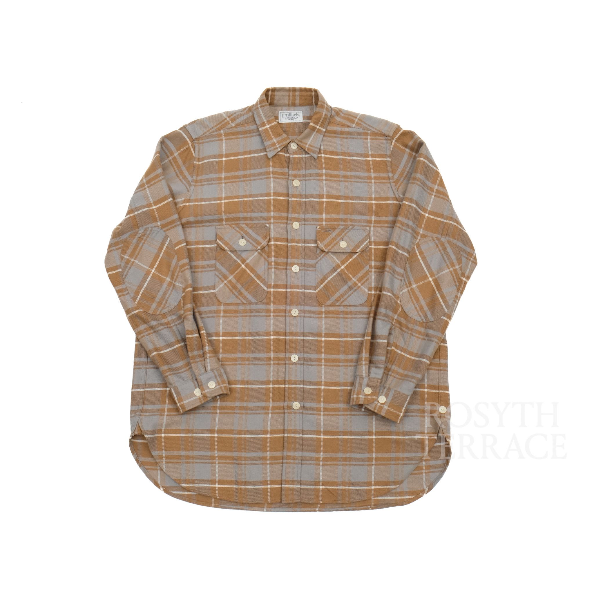 トップス Unlikely Elbow Patch Flannel Work Shirts Unlikely Unlikely Elbow Patch Flannel Work Shirts Long