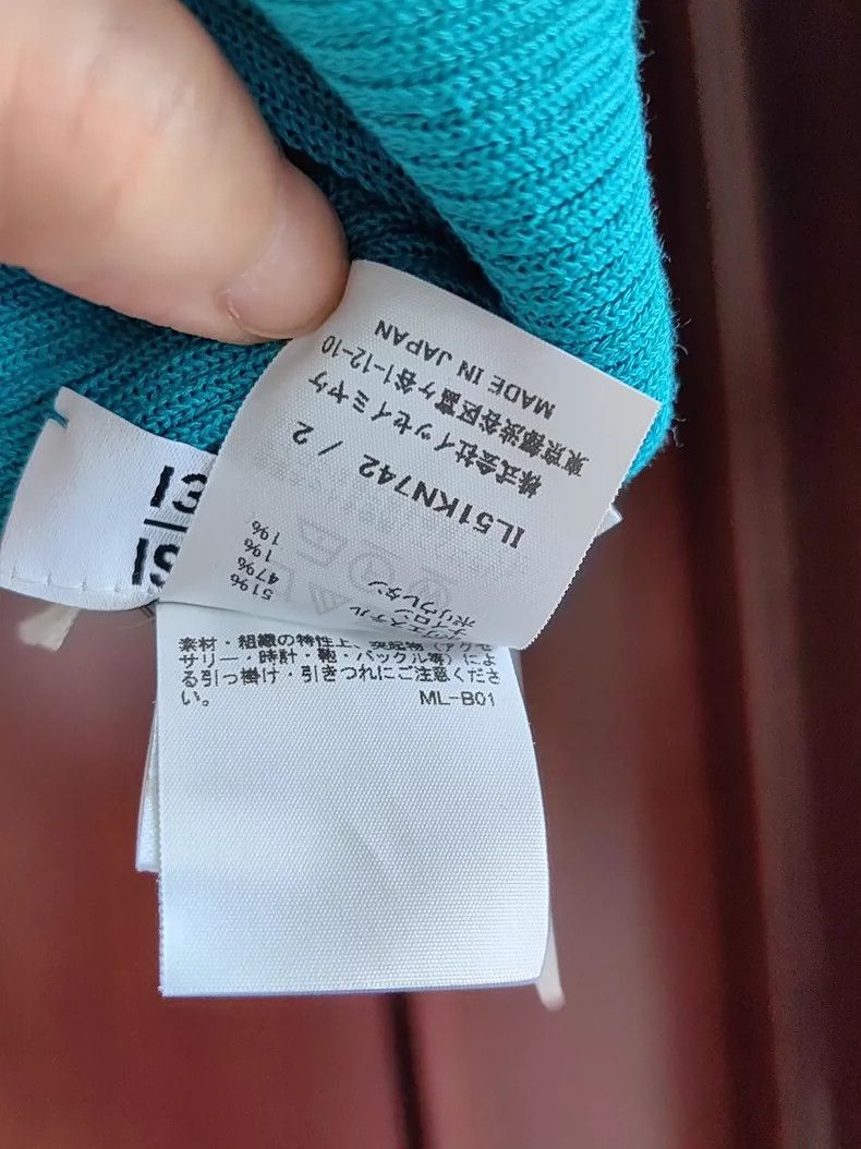 Issey Miyake Issey Miyake size:2 Lake green knitted seamless pullover t Size XS / US 0-2 / IT 36-38 - 4 Thumbnail