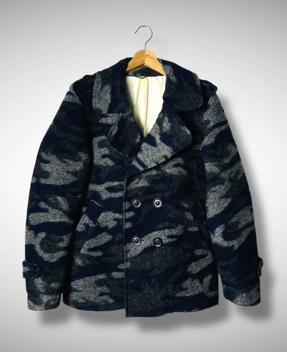 291295=Homme 291295 = Homme Double Breasted Wool Jacket Size US M / EU 48-50 / 2 - 1 Thumbnail