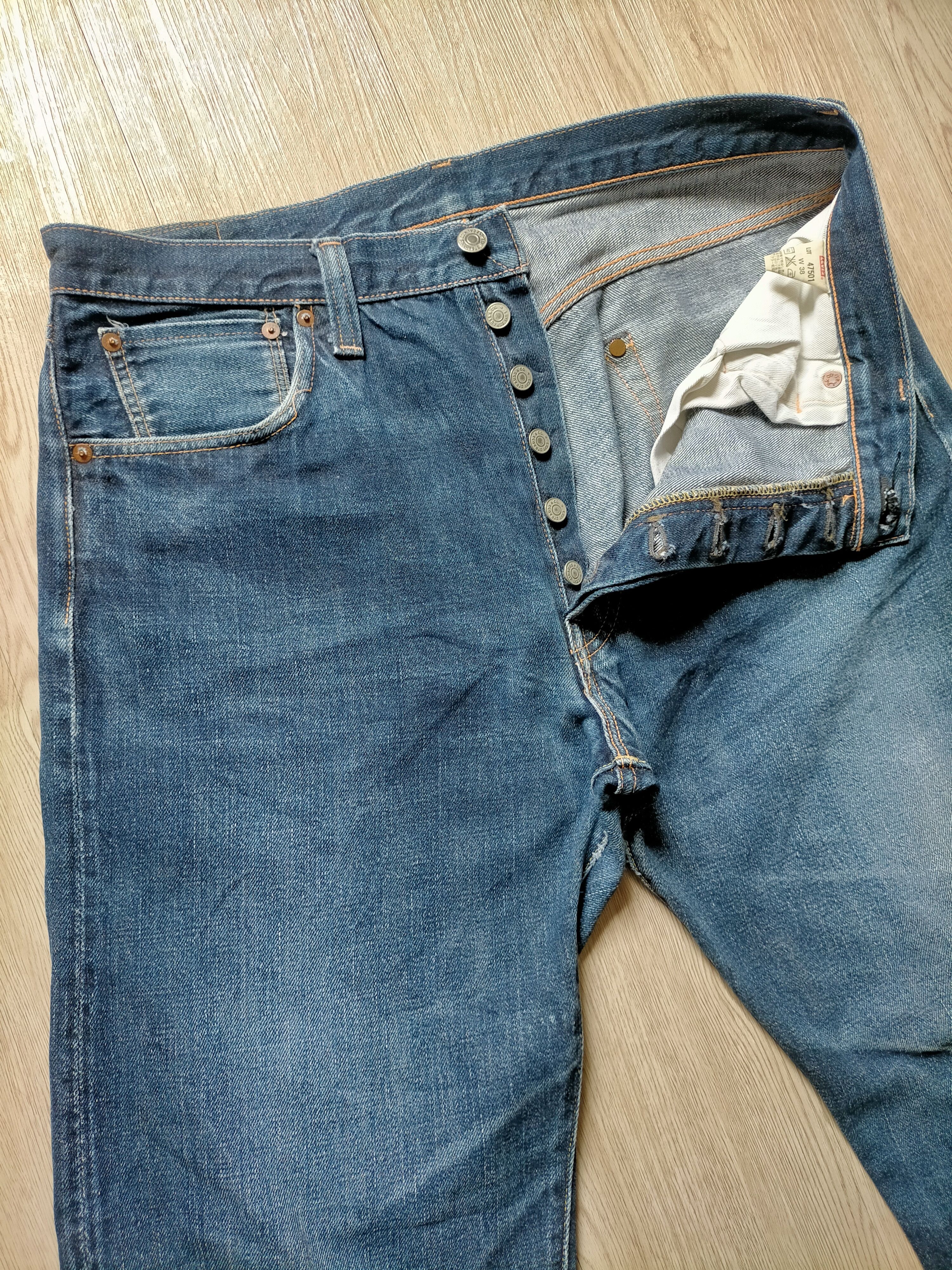 Levi's Vintage Clothing Vintage Levis 501xx Big E Selvedge Jeans Size US 35 - 6 Thumbnail