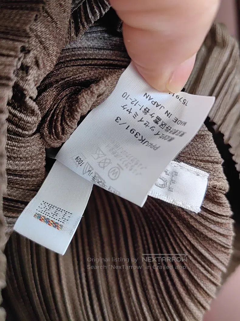 Issey Miyake Issey Miyake Olive Green Crew Neck Long Sleeve Top Size L / US 10 / IT 46 - 5 Thumbnail