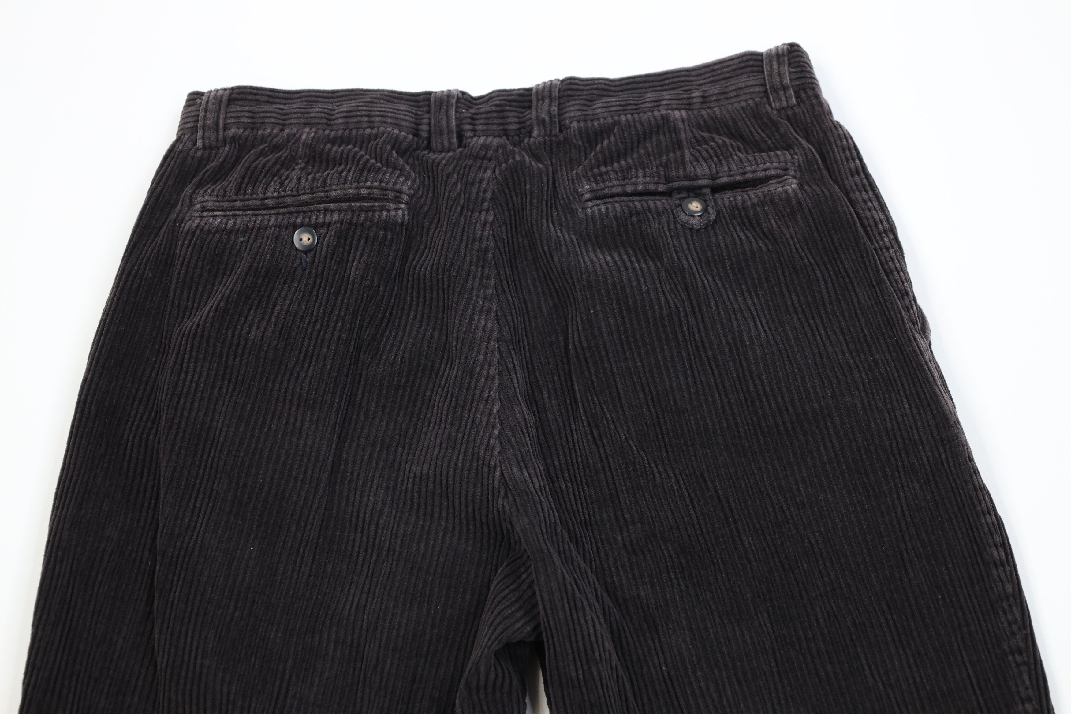 Vintage Vintage 90s Streetwear Wide Leg Corduroy Chino Pants Black Size US 34 / EU 50 - 11 Thumbnail