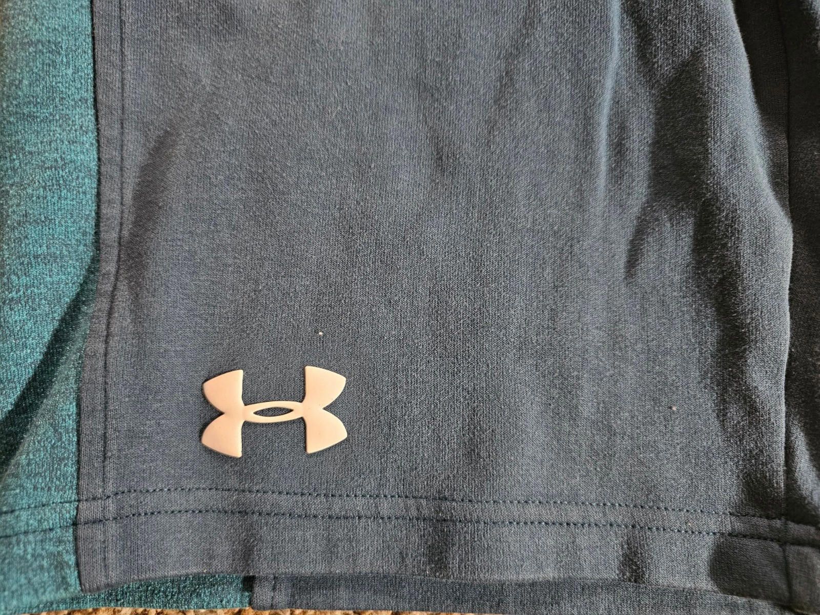 Under Armour Under Armour Sweat Shorts Mens S Blue Gym Casual Drawstring Size US 30 / EU 46 - 2 Thumbnail