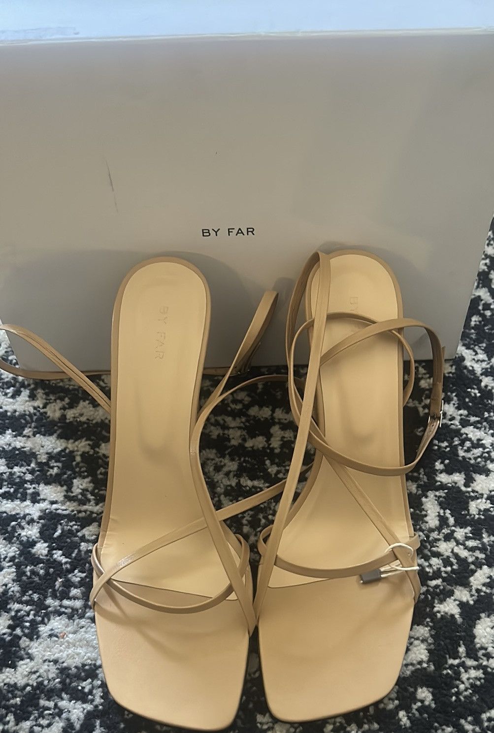 By Far By Far Strappy Curved Heel Sandal size 41 Nude Size US 11 / IT 41 - 4 Thumbnail