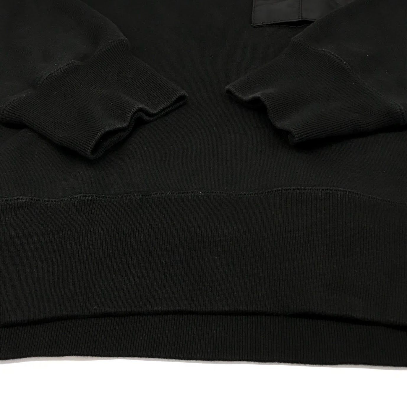 Comme des Garcons Homme Sweatshirt Brushed fleece nylon twill long sleeve Black Size US L / EU 52-54 / 3 - 7 Thumbnail