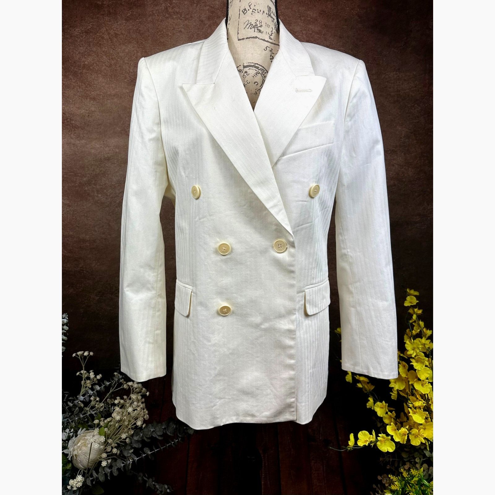 Zadig & Voltaire Zadig & Voltaire Vina Coton Blazer - Cream- size 40 (4) Size S / US 4 / IT 40 - 6 Thumbnail