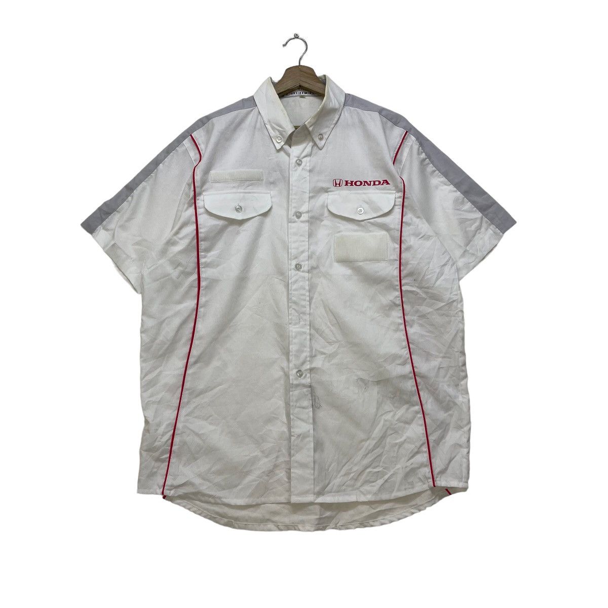 Sports Specialties 💥Vintage Japanese Brand Honda Workwear Shirt Size US M / EU 48-50 / 2 - 1 Thumbnail