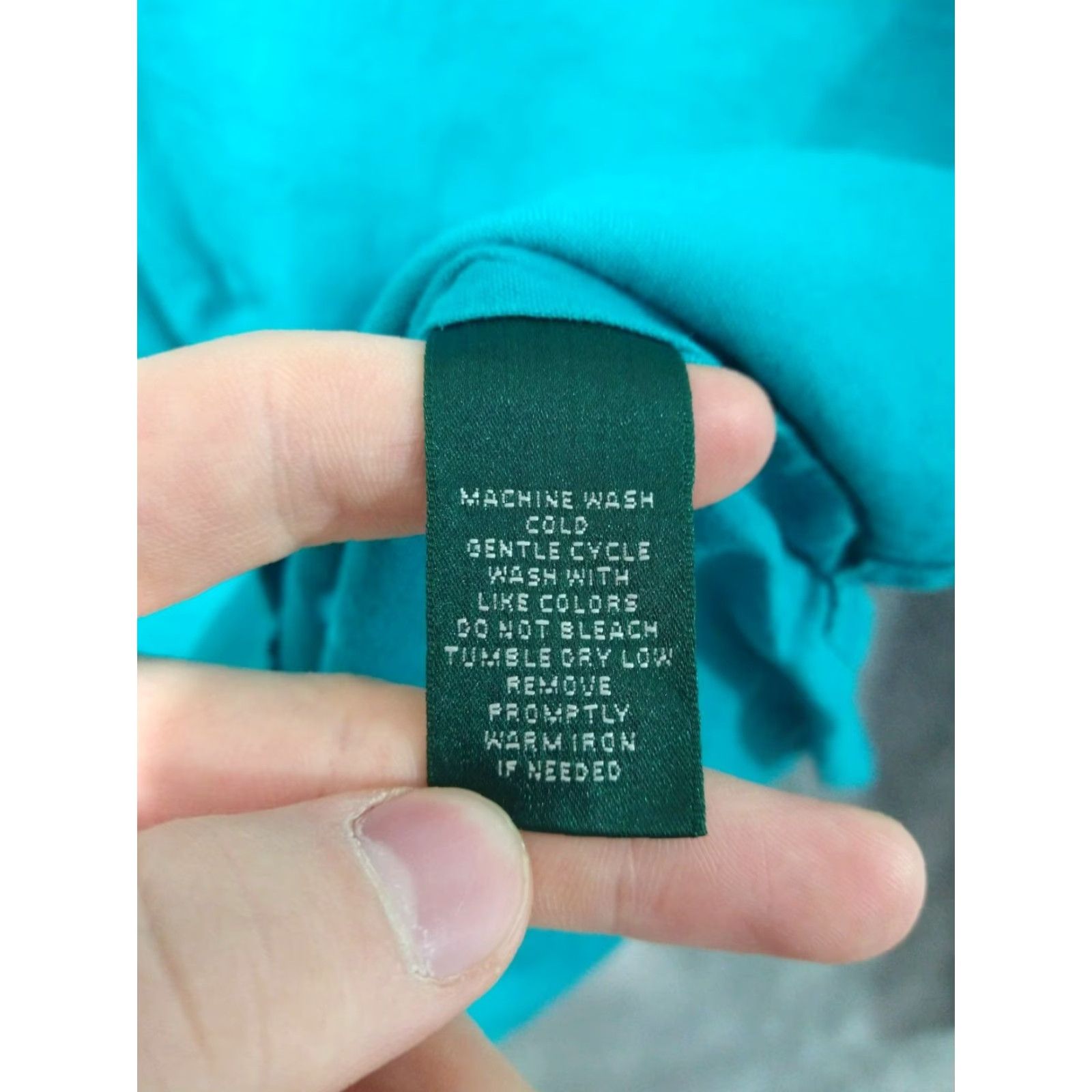 Ralph Lauren Ralph Lauren Shirt Womens M Teal Blue Linen Tunic Roll Tab Long Sleeve Boho Size M / US 6-8 / IT 42-44 - 7 Thumbnail