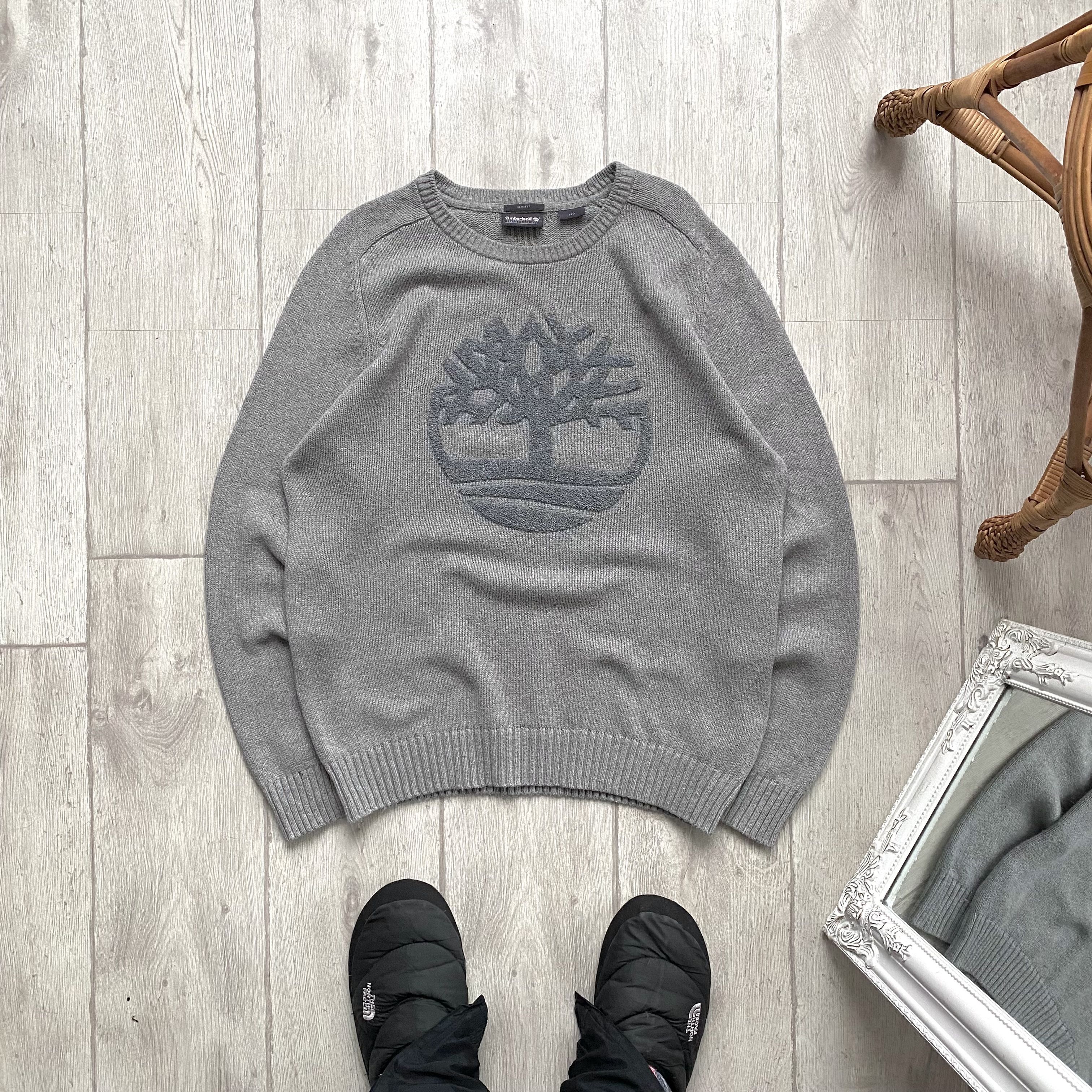Timberland Vintage Timberland Wool Knited Sweater Big Logo Y2k Opium Size US L / EU 52-54 / 3 - 1 Thumbnail
