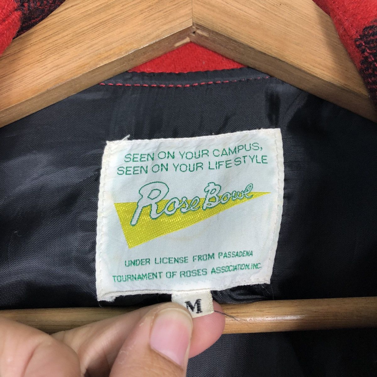 Japanese Brand 🔥Vtg Bomber Jacket Wool Tartan Design Rose Bowl USA Size US M / EU 48-50 / 2 - 15 Thumbnail