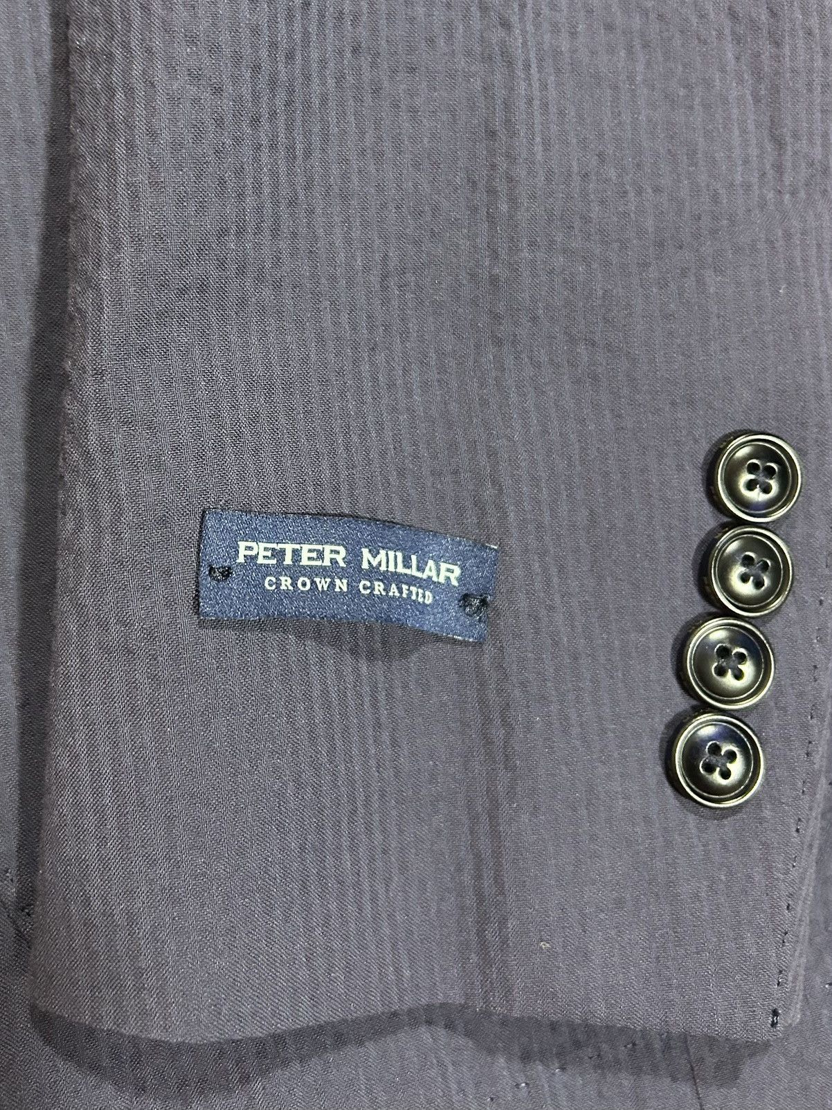 Peter Millar Peter Millar Navy Blue Sterling Seersucker Sport Coat Blazer Size 38R - 5 Thumbnail
