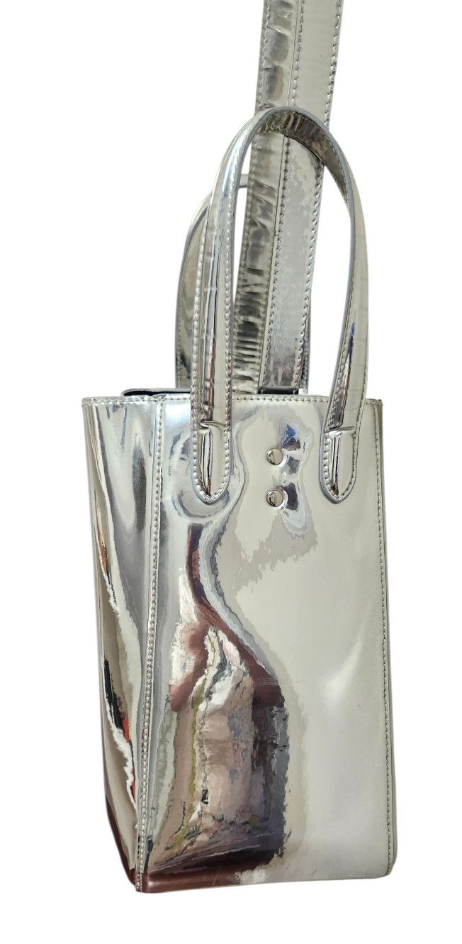 Other X NIHILO Silver Metallic Tote Bag Structured Modern Designer Size ONE SIZE - 7 Thumbnail