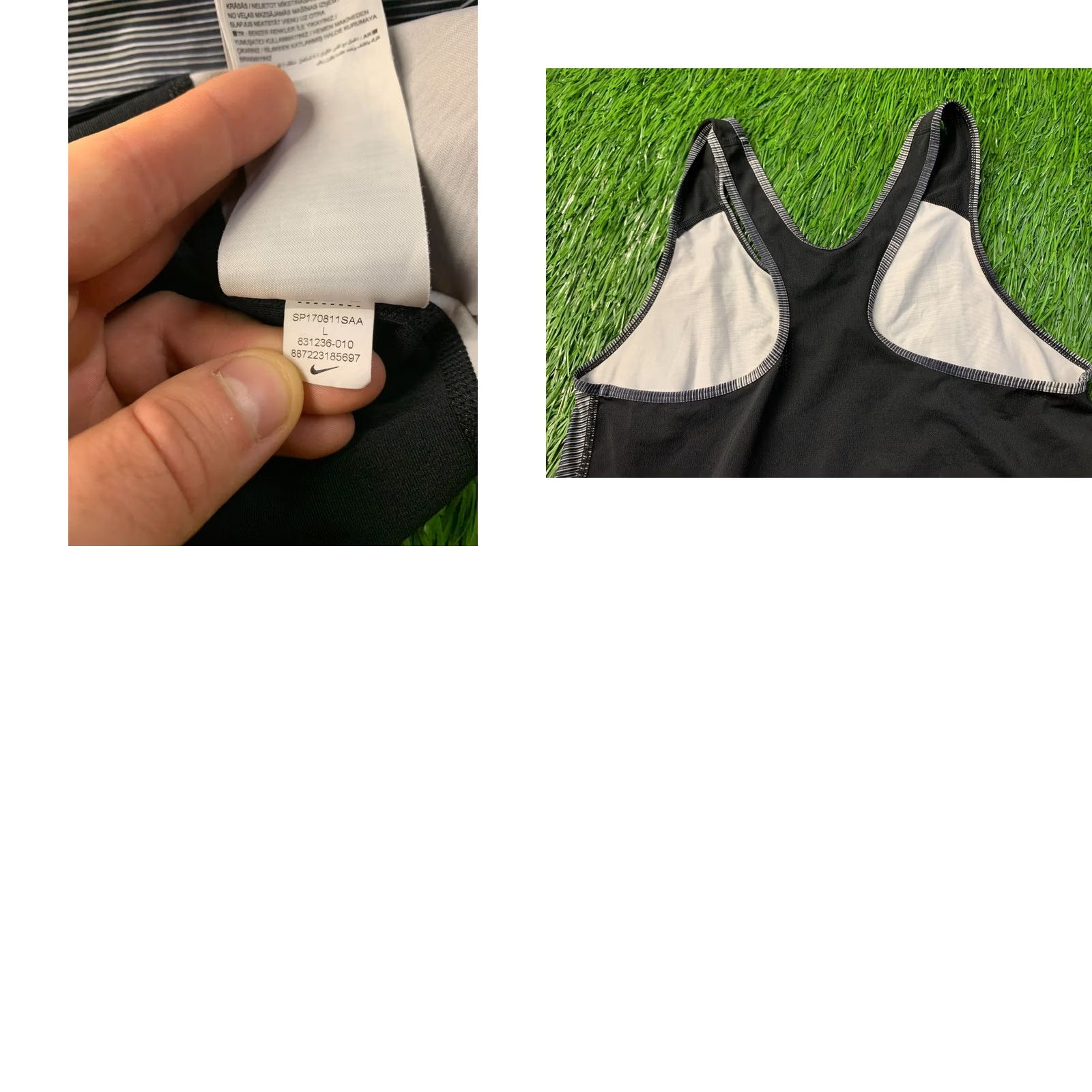 Nike Nike Dri-FIT Vest Shirt Women's Sleeveless Training Jersey L Black Gray White Size L / US 10 / IT 46 - 8 Thumbnail