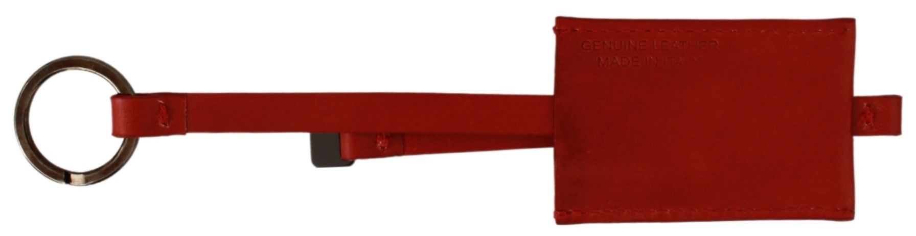 Costume National Elegant Leather and Metal Keychain - Men's Red Size ONE SIZE - 1 Thumbnail