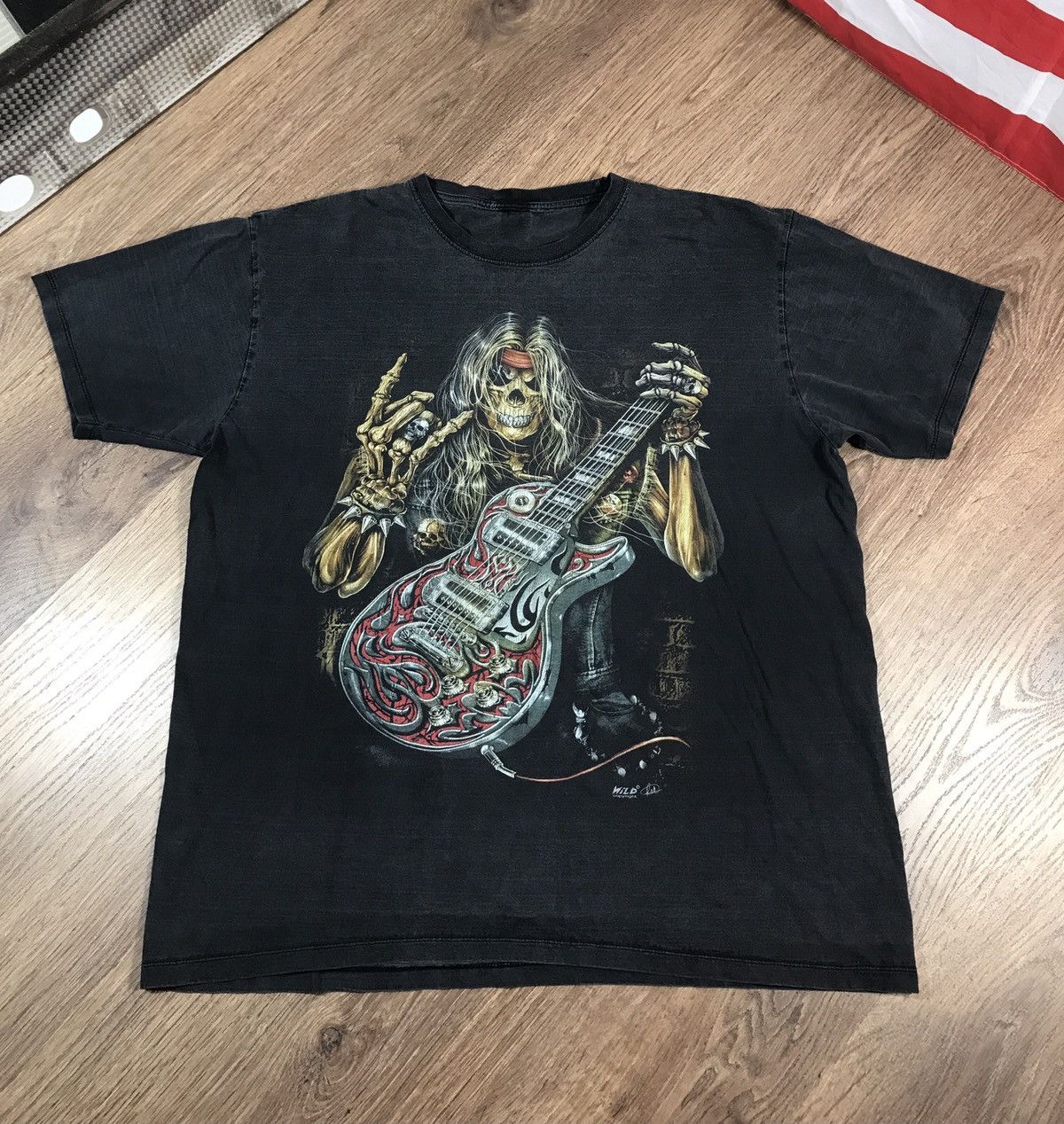Vintage Vintage Rock Skull T Shirt Size US XL / EU 56 / 4 - 1 Thumbnail
