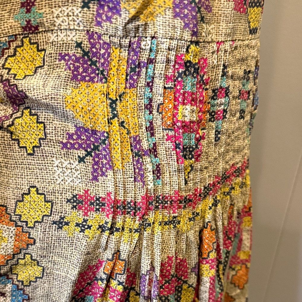 Hemant & Nandita HEMANT & NANDITA Women’s 10 Multicolor Thin Pleated Sequine Size L / US 10 / IT 46 - 6 Thumbnail