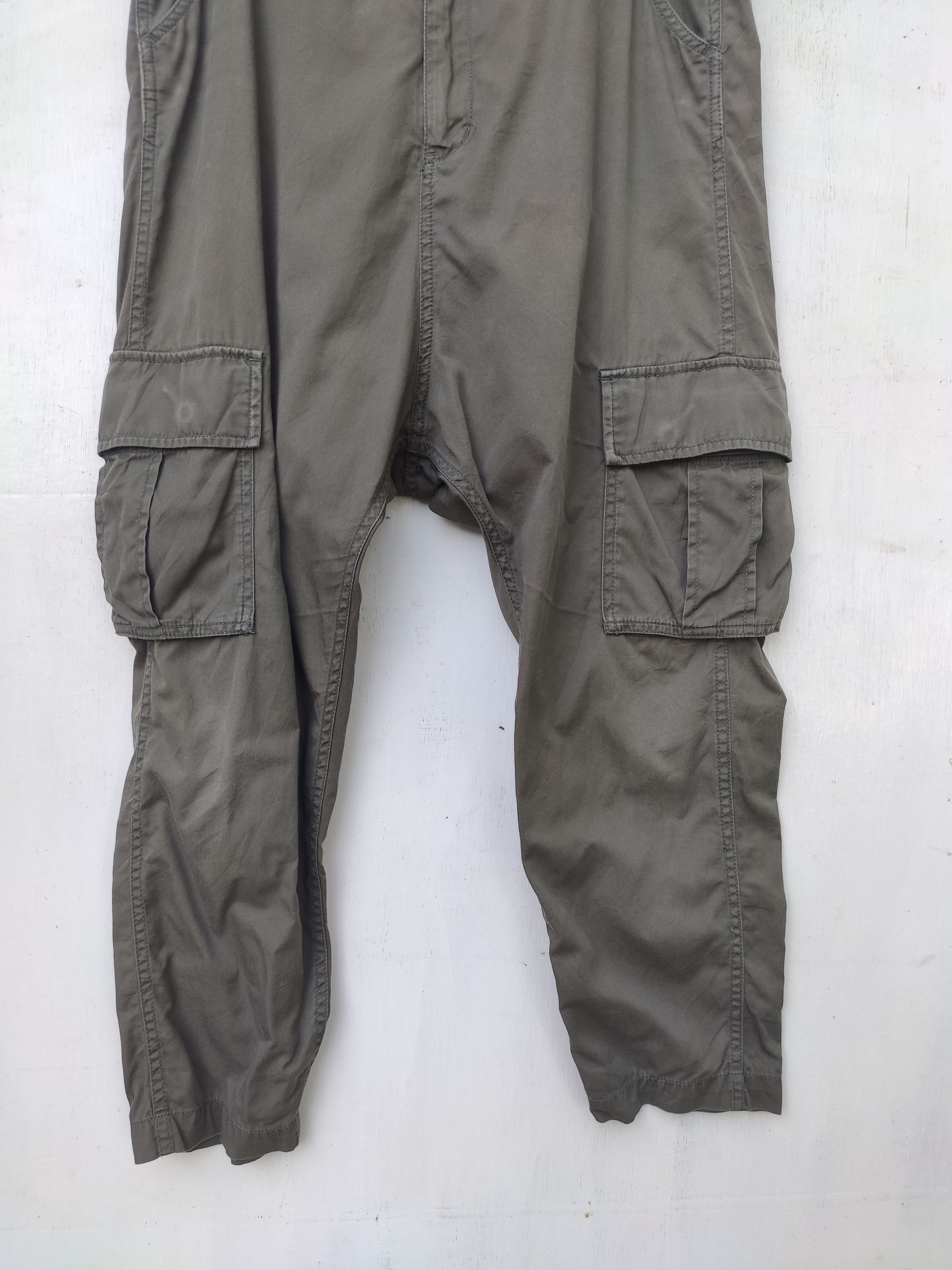 Bape 🔥 A Bathing Ape Cargo pants ladies 3 quarter long rise Size 29" - 3 Thumbnail
