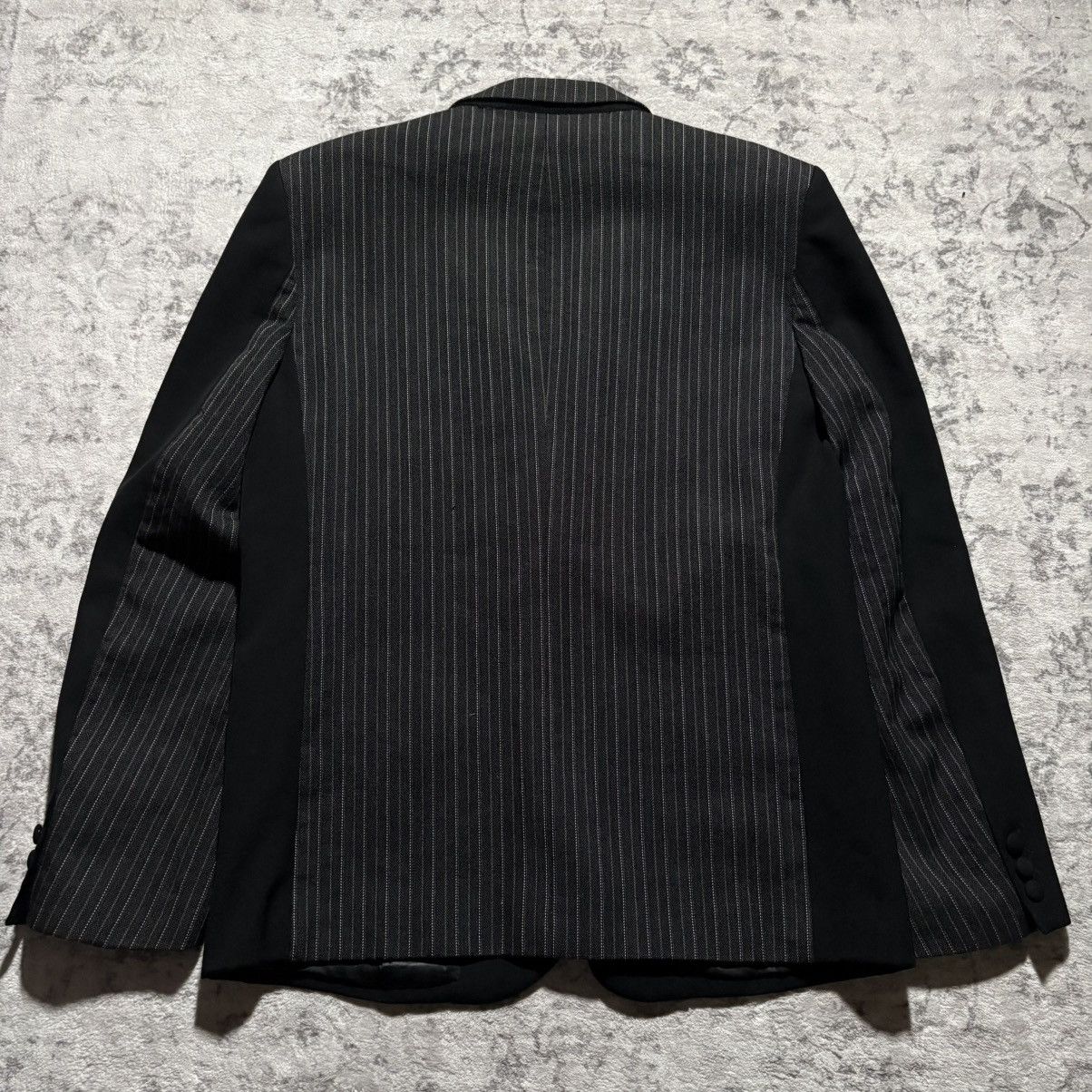 Number (N)ine Number (N)ine AW03 Paneled Pinstripe Blazer Jacket | Size 5 Size 50R - 5 Thumbnail