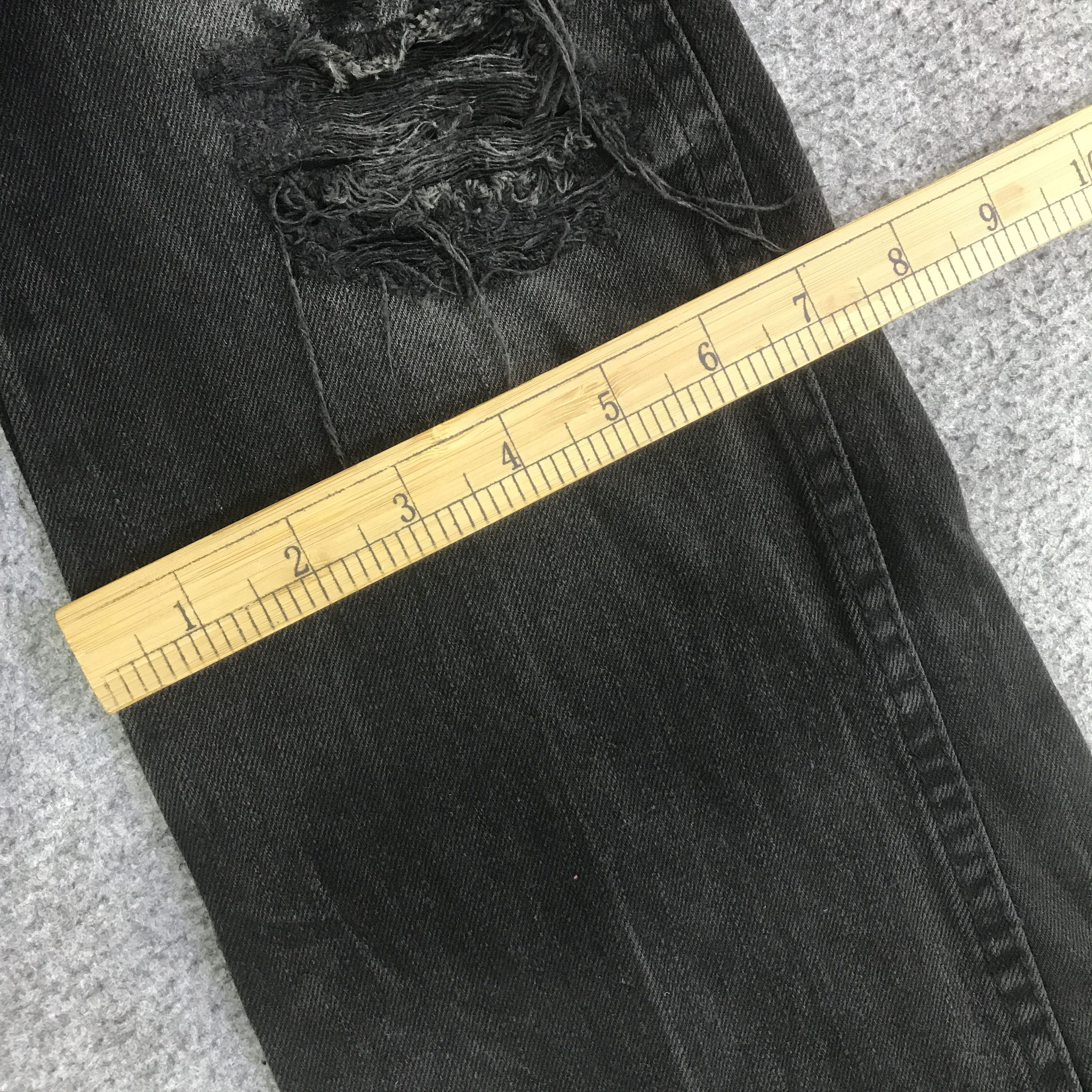 Japanese Brand JAPANESE BRAND BLACK PUNK DISTRESSED DENIM PANTS K129B5 Size US 28 / EU 44 - 10 Thumbnail