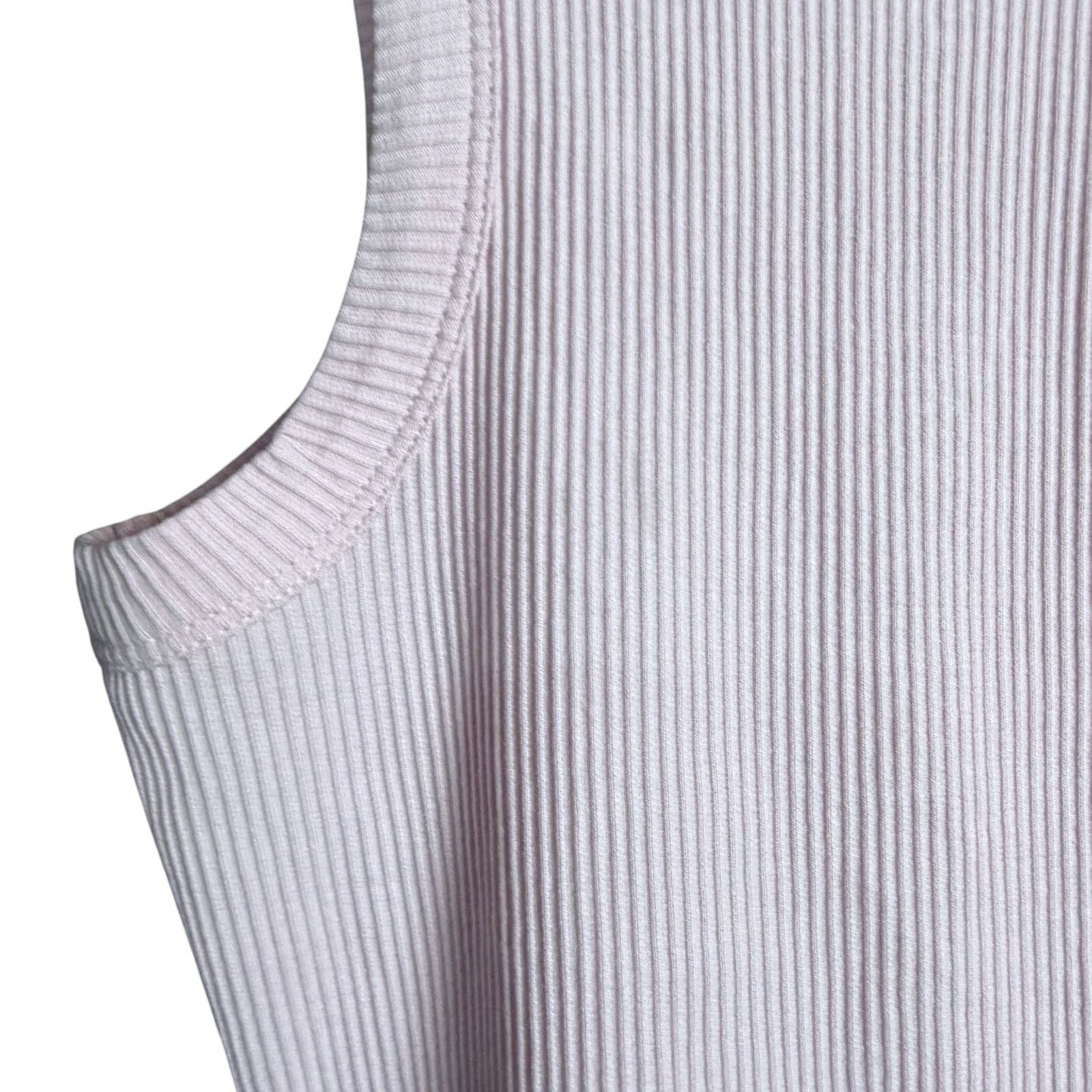 Scotch & Soda Scotch & Soda Women's XS Pink Ribbed Tank Top Luxury Summer Size XS / US 0-2 / IT 36-38 - 3 Thumbnail