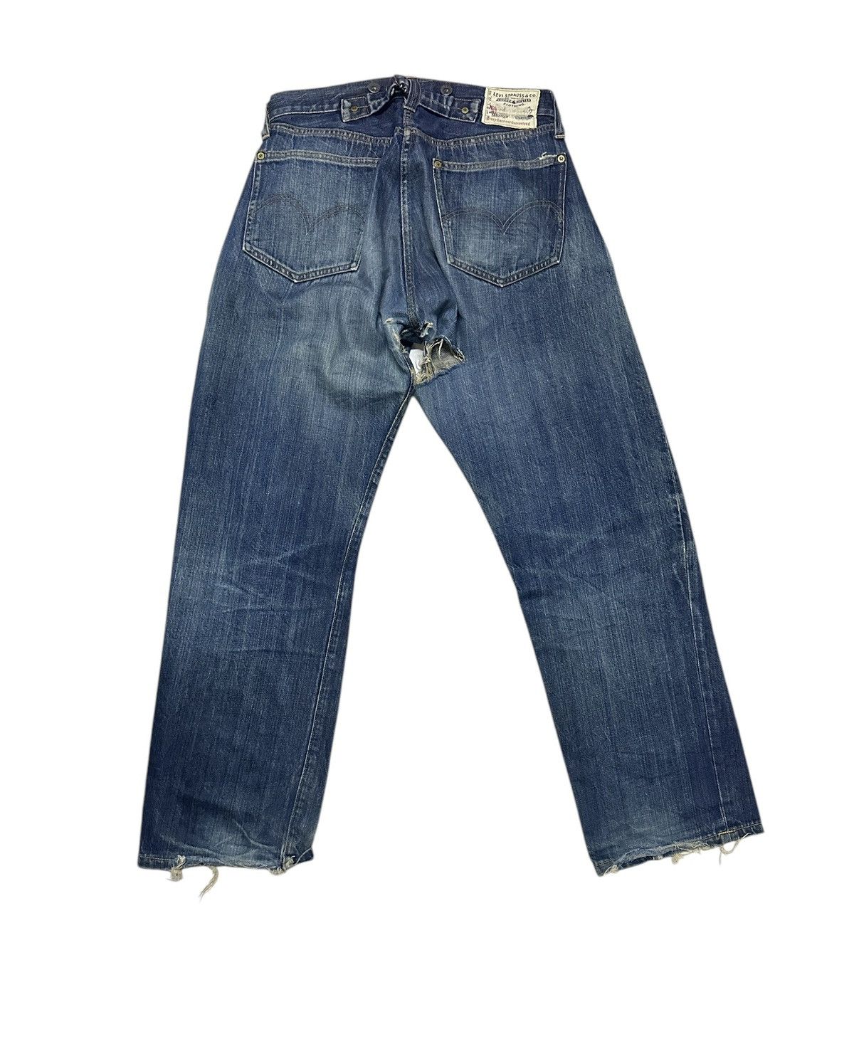 Levi's Vintage Clothing Vtg 201 LVC Levis distressed denim Size US 32 / EU 48 - 2 Thumbnail
