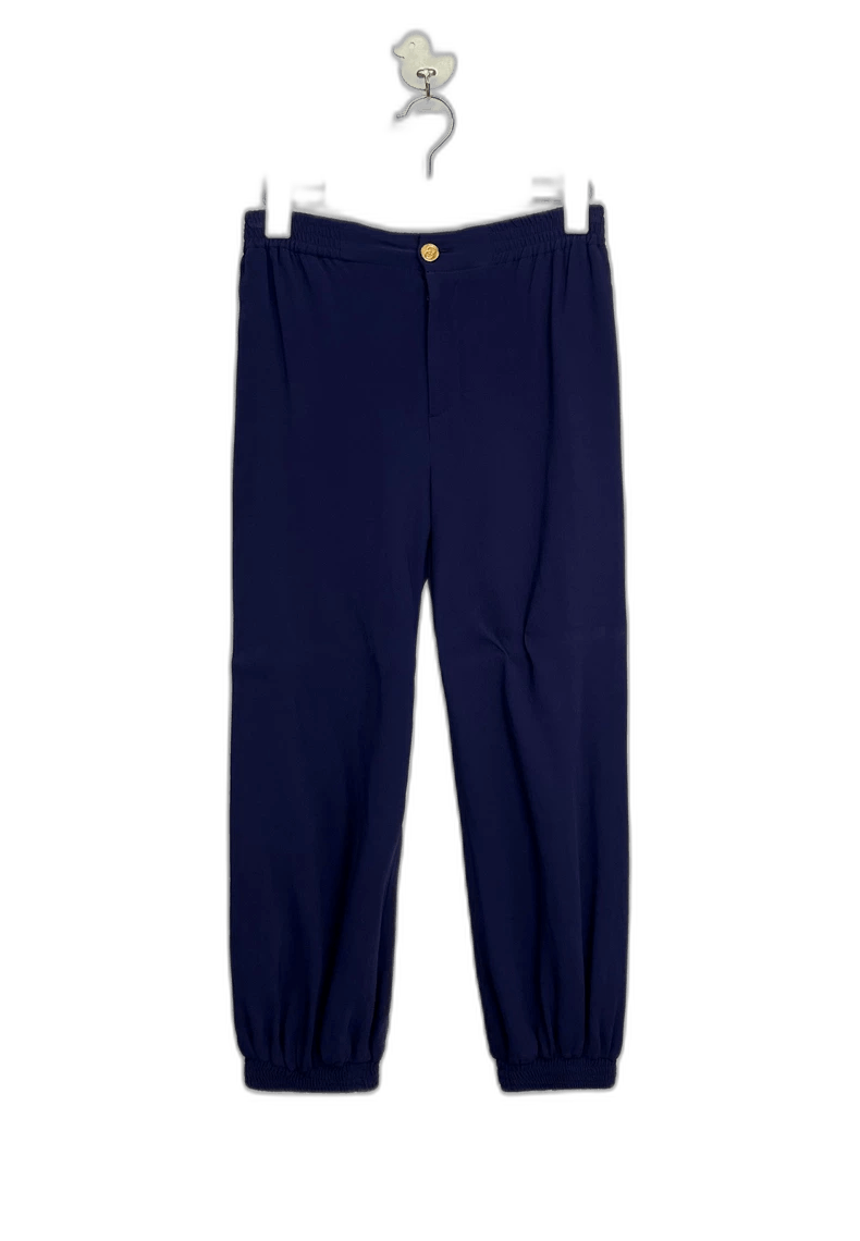 Gucci Gucci Dark Blue Long Pants with Gold Button-yf Size US 36 / EU 52 - 1 Thumbnail
