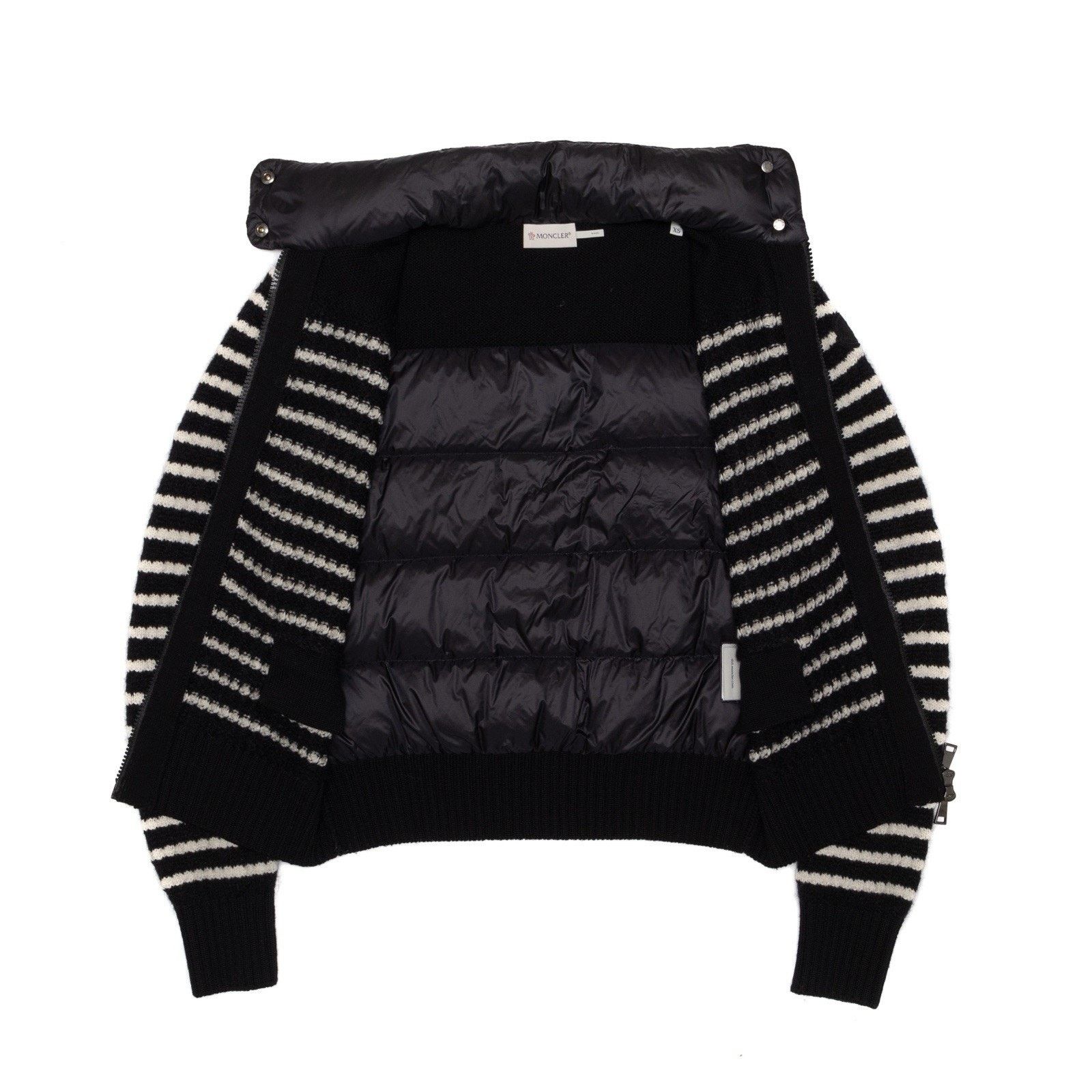 Moncler 1.6k$ MONCLER Striped Cardigan Tricot Wool Down Jacket XS Size XS / US 0-2 / IT 36-38 - 7 Thumbnail