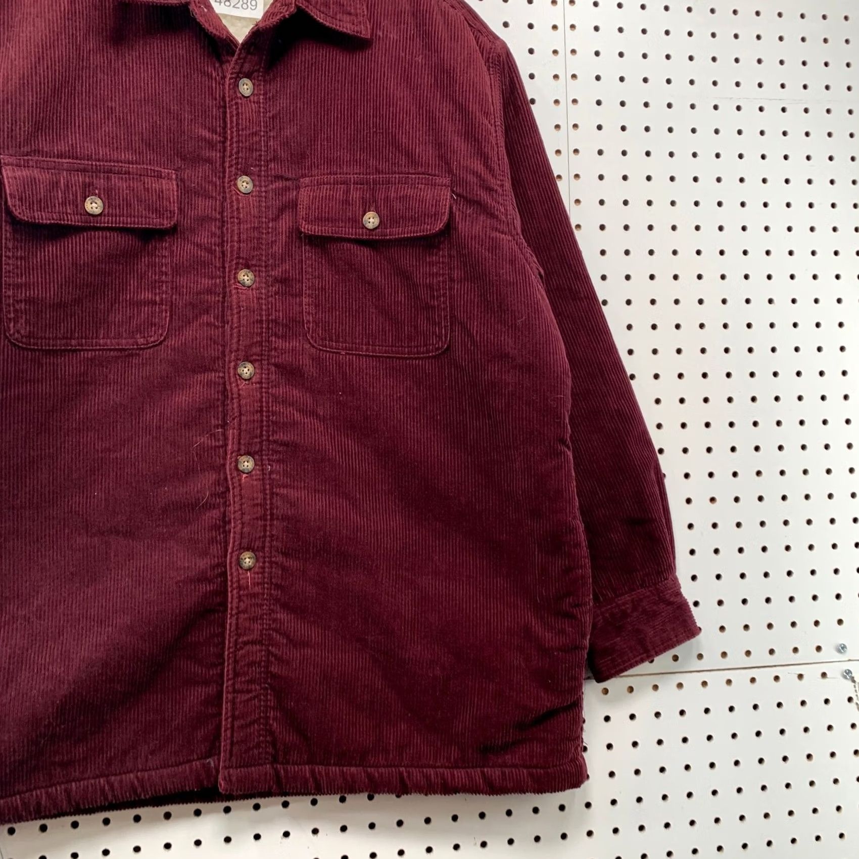 Vintage VINTAGE Fieldmaster Corduroy Button Shirt Jacket Mens L Burgundy Sherpa Lined Shirt Jacket Mens L Burgundy Sherpa Lined Size US L / EU 52-54 / 3 - 3 Thumbnail