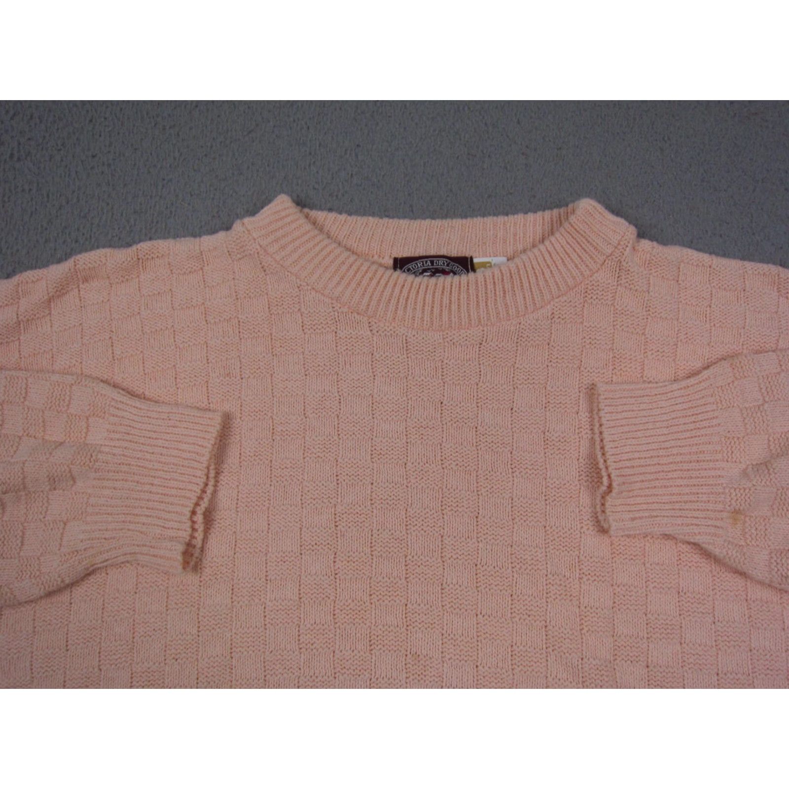 Vintage VINTAGE Victoria Dry Goods Sweater Womens L Pink Knit Crew Neck Pullover 90s Casual Fall Winter Spring Cotton Knit All Seasons Womens Size L / US 10 / IT 46 - 2 Thumbnail