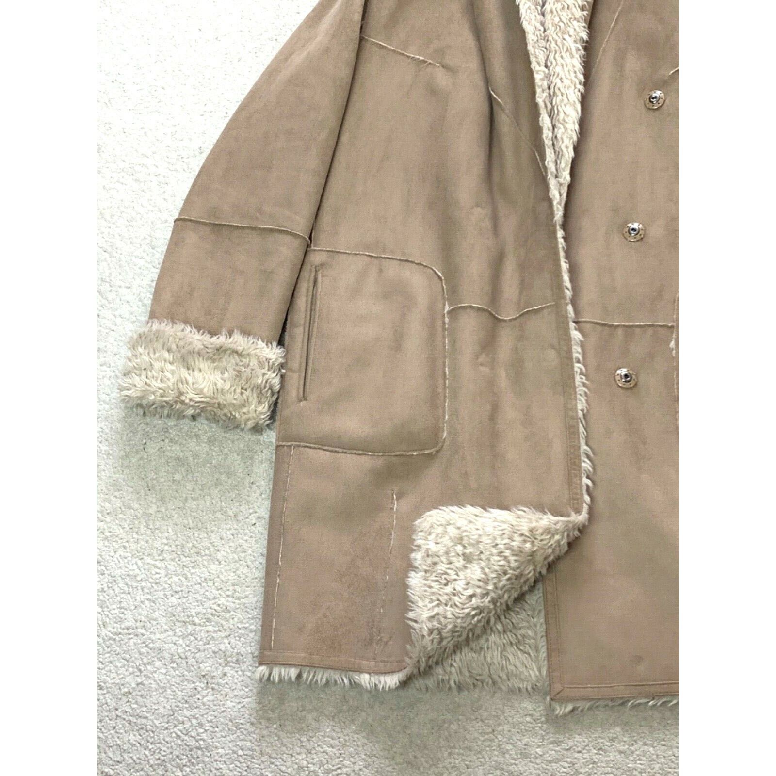 Other Womens MARCCAIN Faux Shearling Fur Coat Jacket N3 UK 12 40 M Size M / US 6-8 / IT 42-44 - 2 Thumbnail