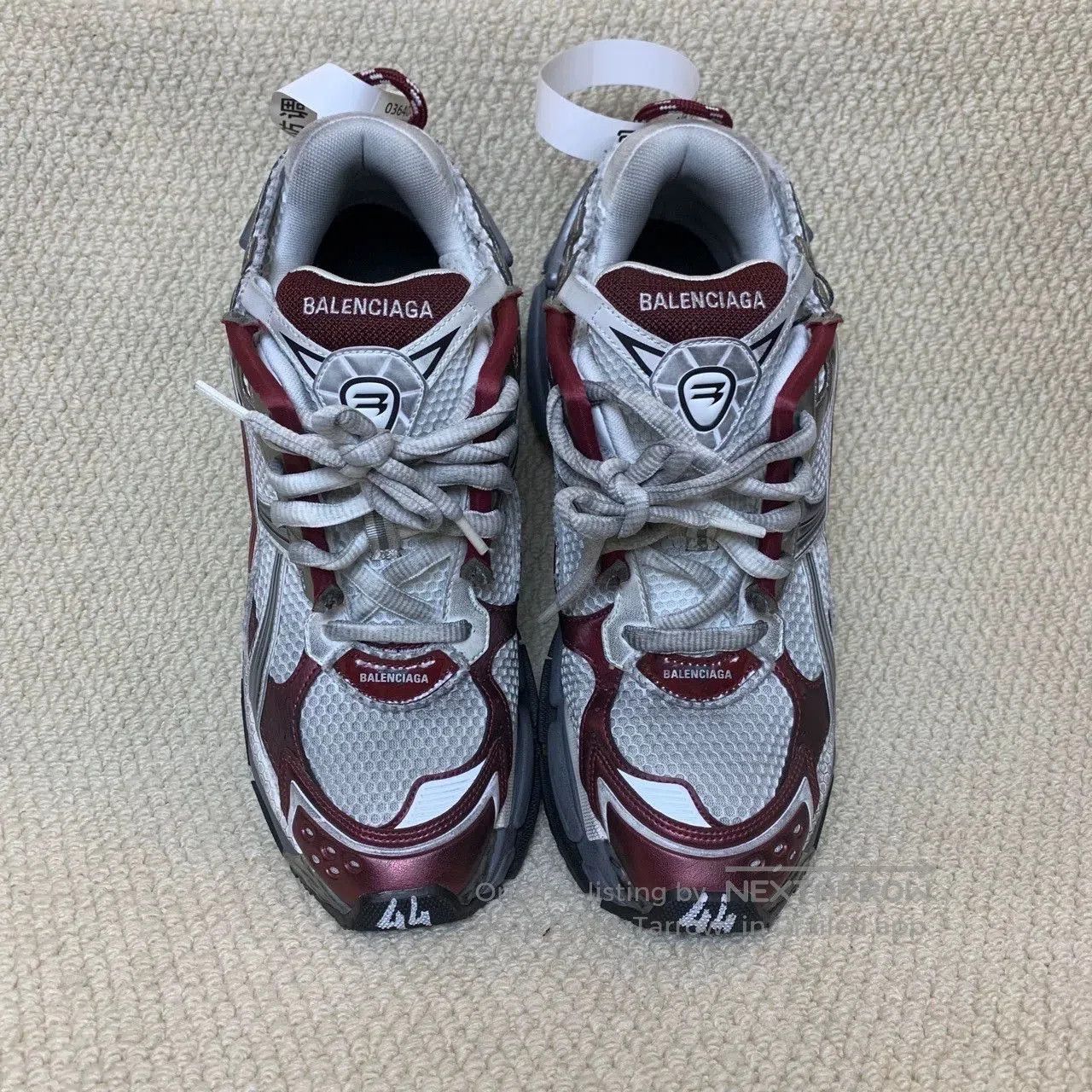 Balenciaga balenciaga runner lifestyle shoes in white gray red. Size US 10 / EU 43 - 2 Thumbnail