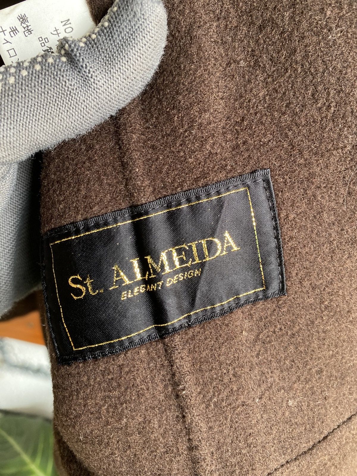 Japanese Brand Vintage St. AJMELDA Elegant Design Plaid Wool Coat Japanese Size L / US 10 / IT 46 - 10 Thumbnail