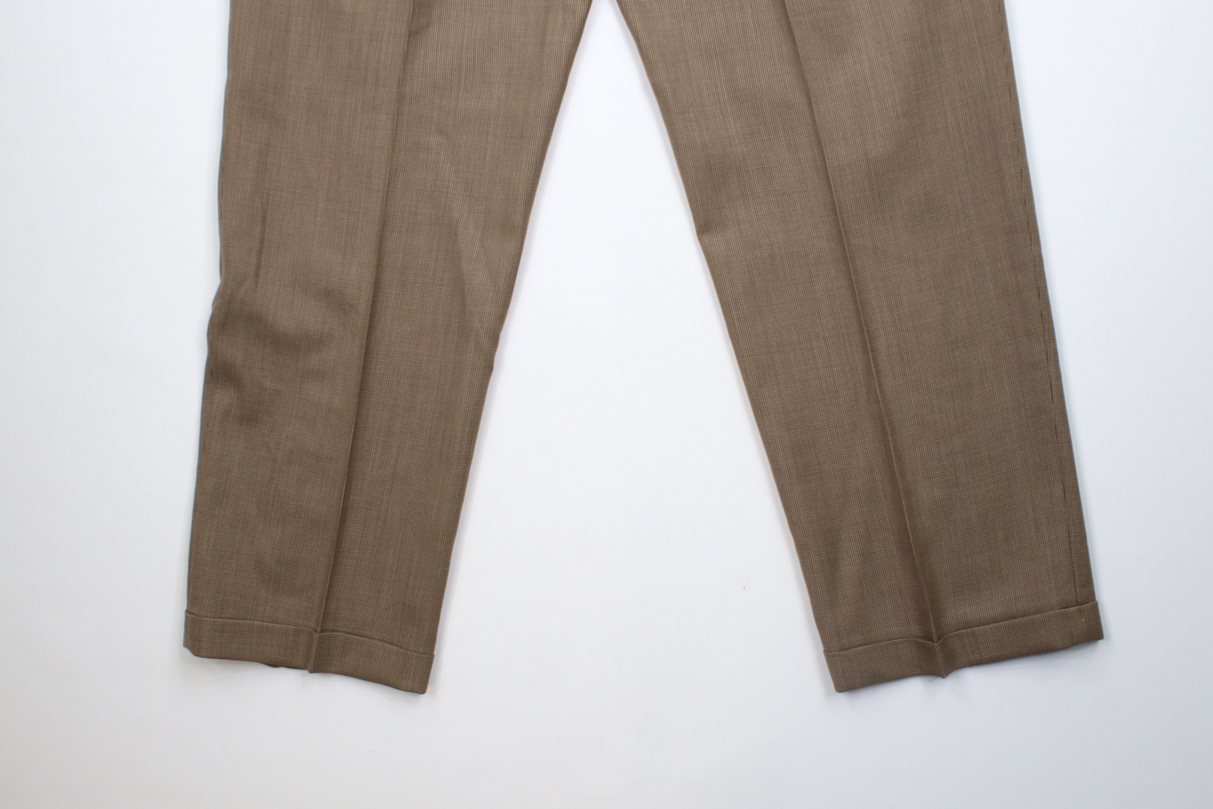 Vintage Vintage 90s Streetwear Wool Wide Leg Chino Pants Brown Size US 36 / EU 52 - 13 Thumbnail