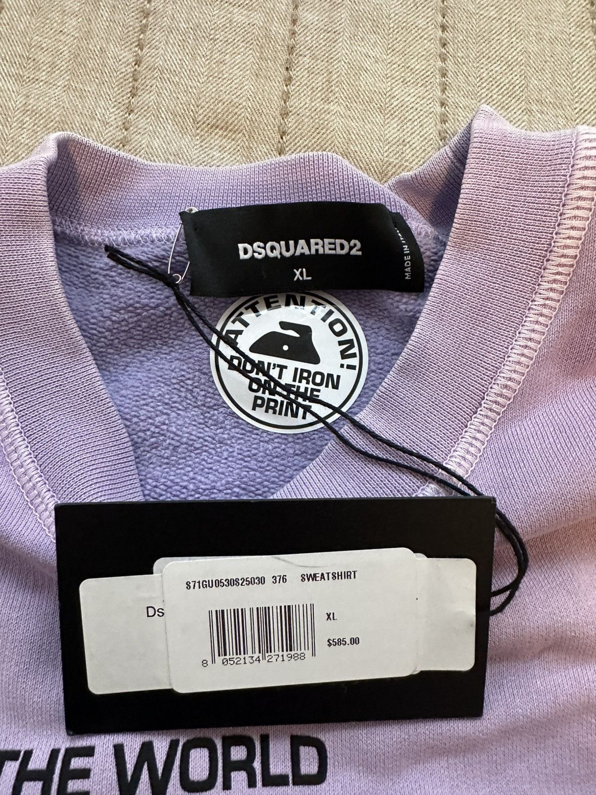 Dsquared2 DSquared YOTW Crew size XL Retails for $585 Purple Size US XL / EU 56 / 4 - 2 Thumbnail