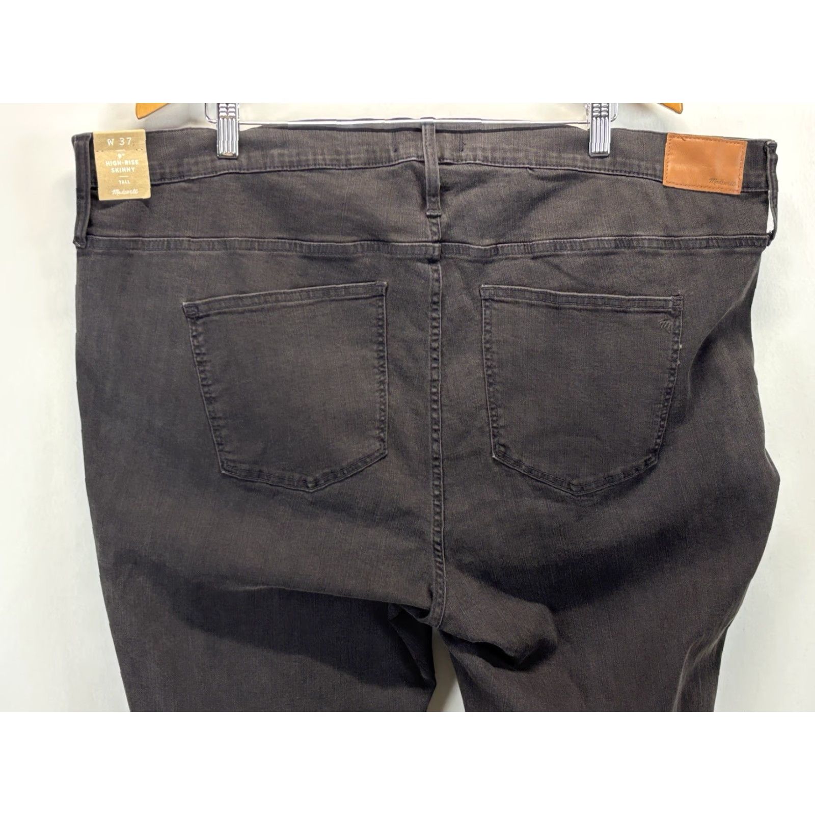 Madewell Madewell High Rise Skinny Jeans 37 Tall Black Denim Womens Size 25" / US 0 / IT 36 - 4 Thumbnail