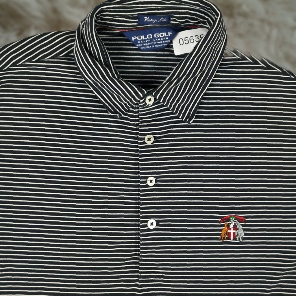 Ralph Lauren Ralph Lauren Polo Shirt Adult Medium Black Short Sleeve Button-Front Pony Logo Mens Size US M / EU 48-50 / 2 - 1 Thumbnail