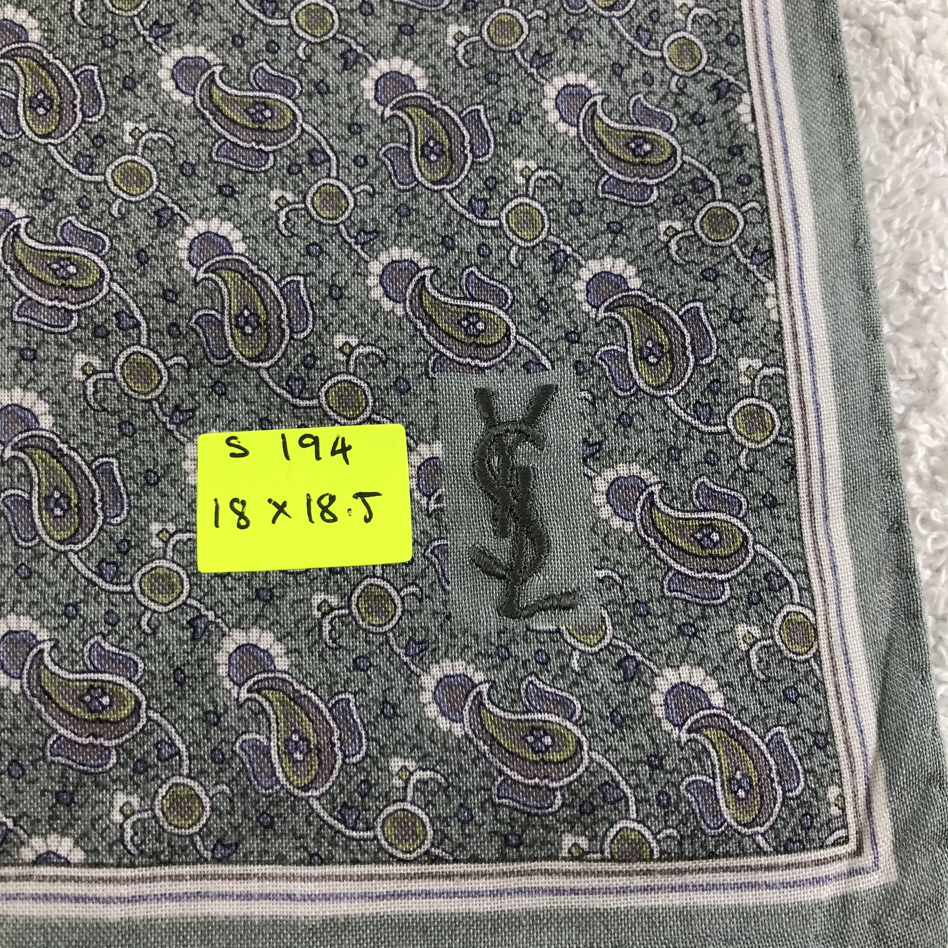 Vintage × Yves Saint Laurent Yves Saint Laurent Bandana / Handkerchief /Neckerchief -S194 Size ONE SIZE - 5 Thumbnail