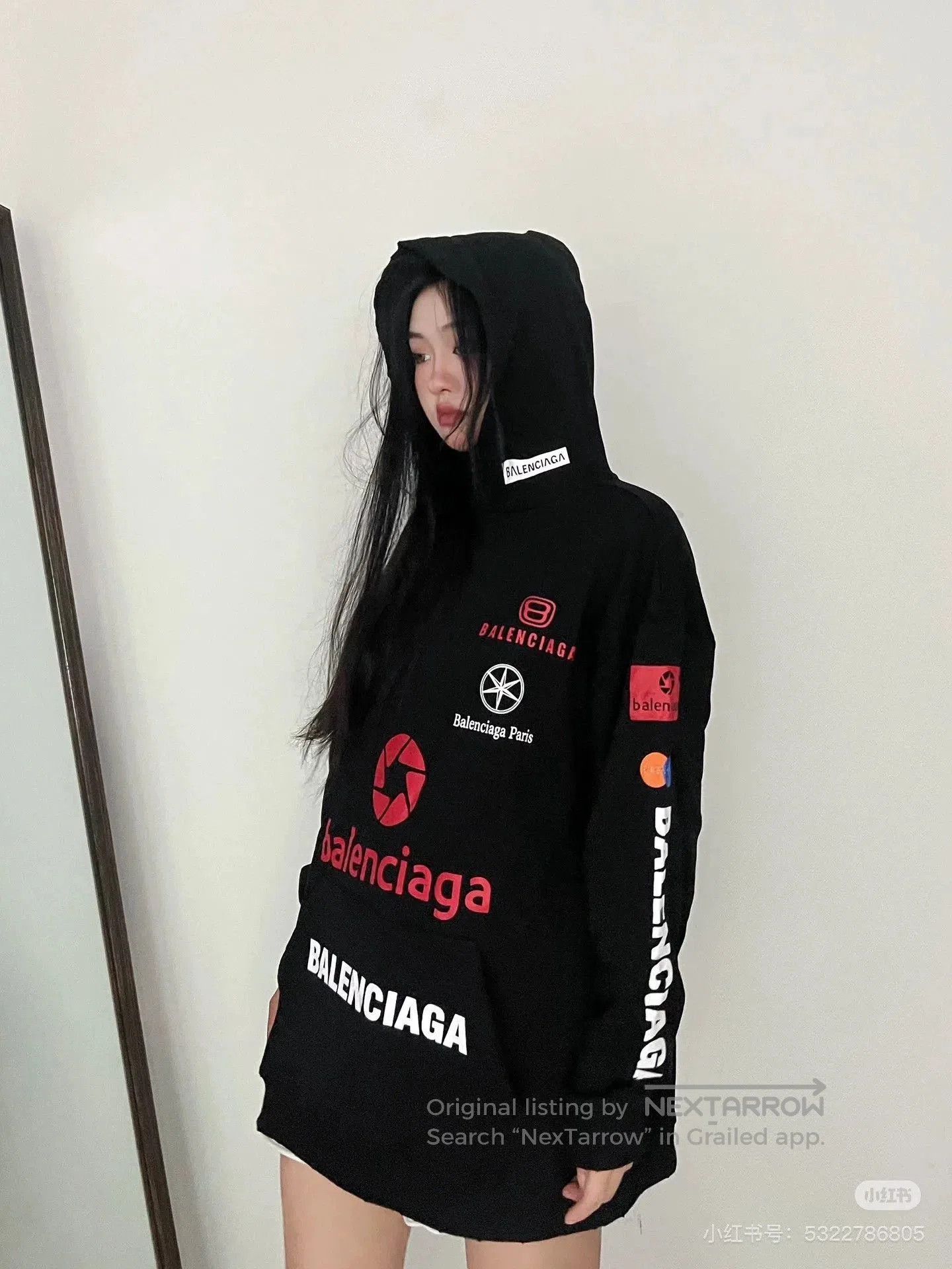 Balenciaga Balenciaga Racing Hoodie in Black Color. Size US L / EU 52-54 / 3 - 7 Thumbnail