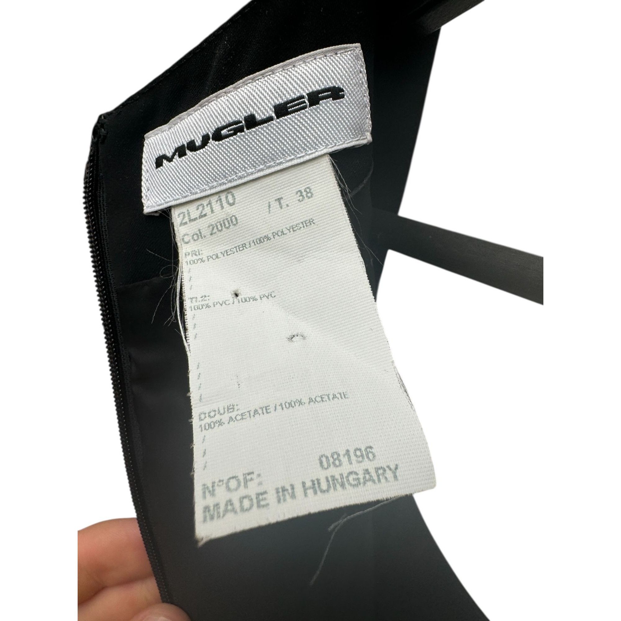 Mugler Sculptural Black Dress Size S / US 4 / IT 40 - 6 Thumbnail