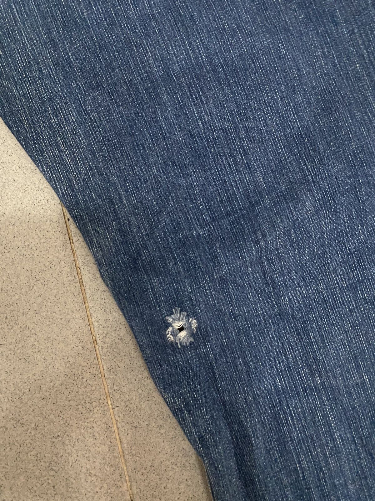 offer Vintage Evisu Distress Denim Jeans