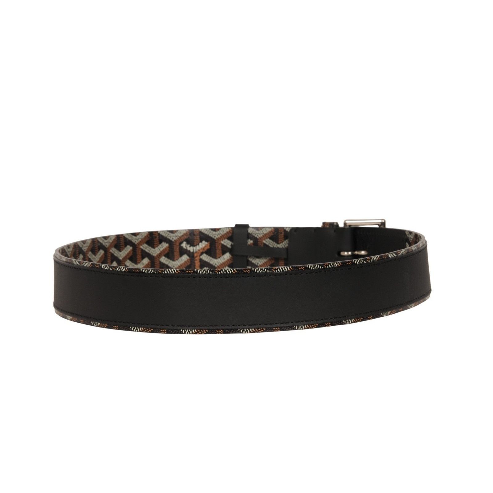 Goyard Florida II Belt 90 29 30 31 Black Brown Goyardine Canvas Size ONE SIZE - 8 Thumbnail