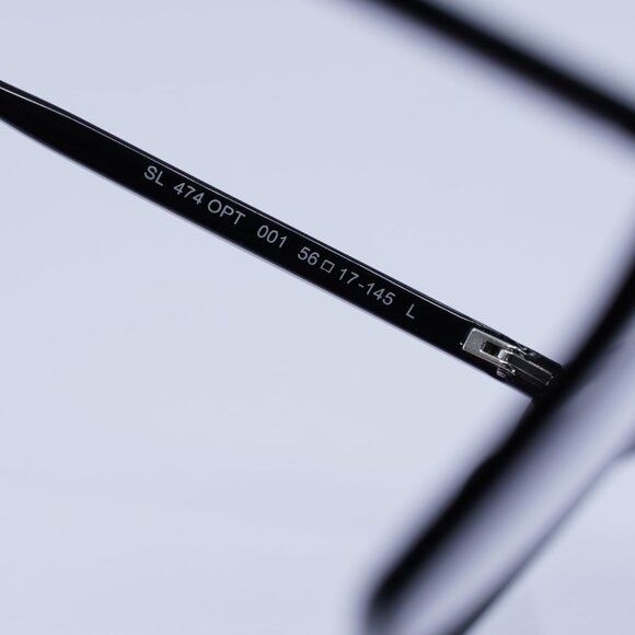 Saint Laurent Paris 🕶️ New Saint Laurent SL474 OPT 001 Eyeglasses - Black Frame Size ONE SIZE - 8 Thumbnail