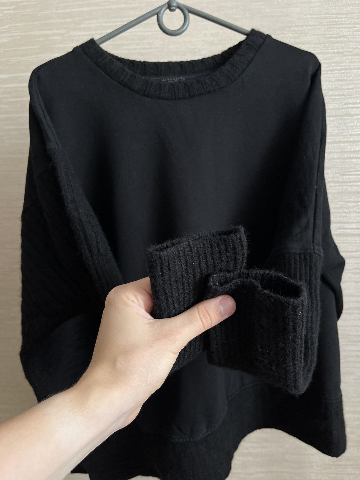 Allsaints AllSaints Nia Drape Sweat Women’s All Saints Asymmetry Size M / US 6-8 / IT 42-44 - 3 Thumbnail
